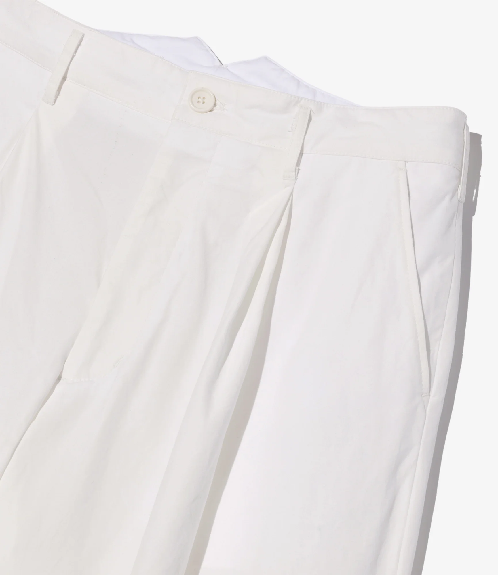 WP 3/4 Pant - White Cotton Heavy Poplin - Image 3