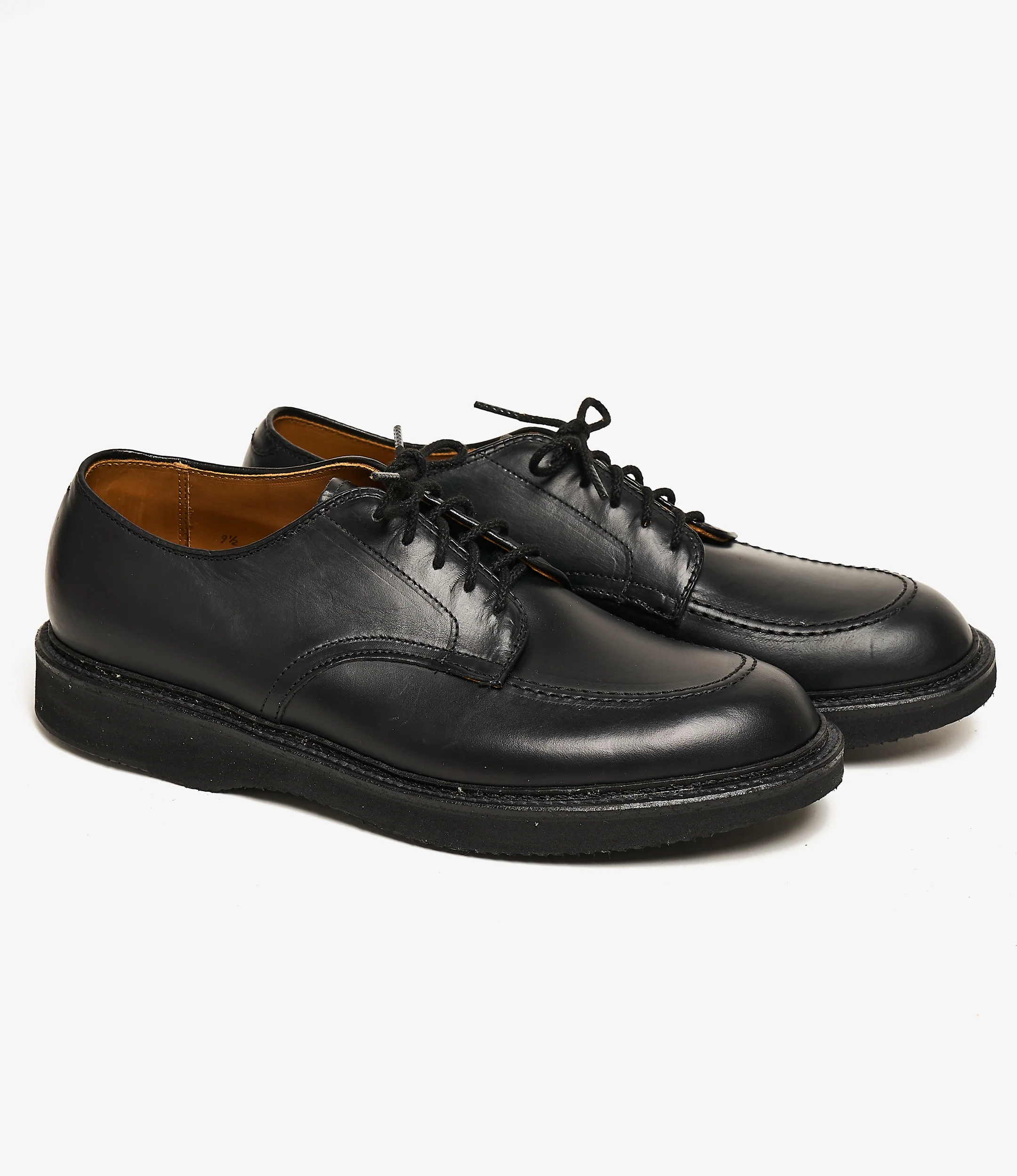 Engineered Garments x Alden - Indy Oxford - Black Calf w/ Goodyear Sole