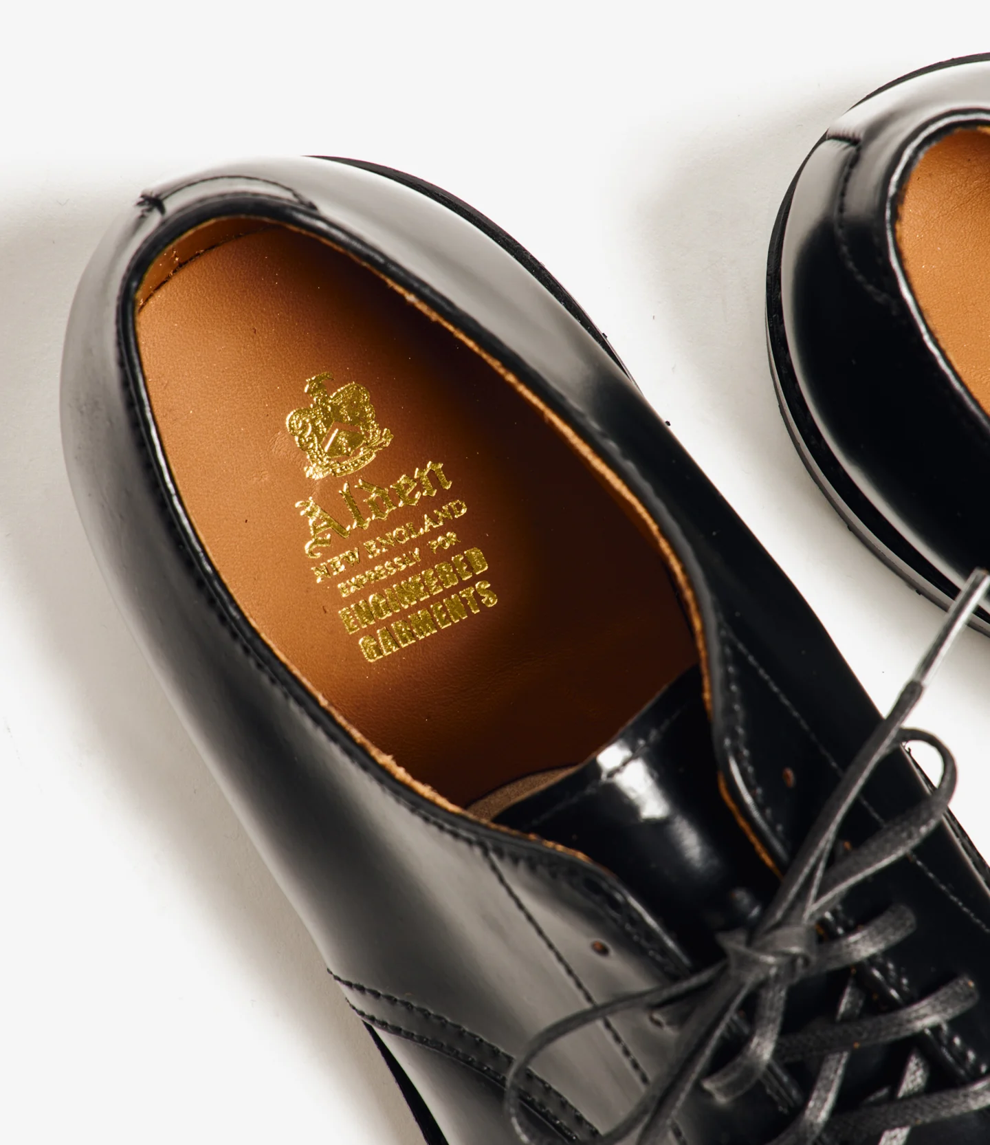 Engineered Garments x Alden - Indy Oxford - Black Cordovan w/Commando Sole - Image 6