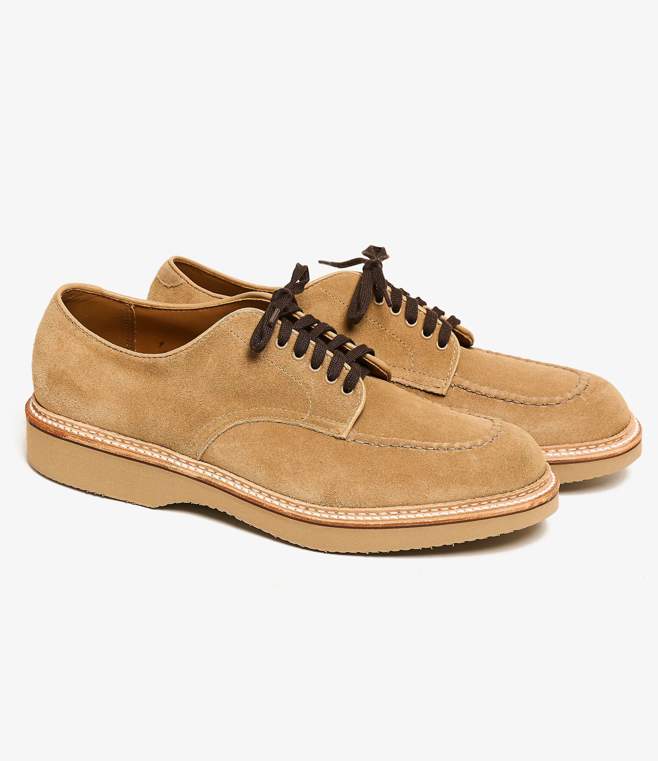 Engineered Garments x Alden - Indy Oxford - Tan Suede w/Goodyear Sole
