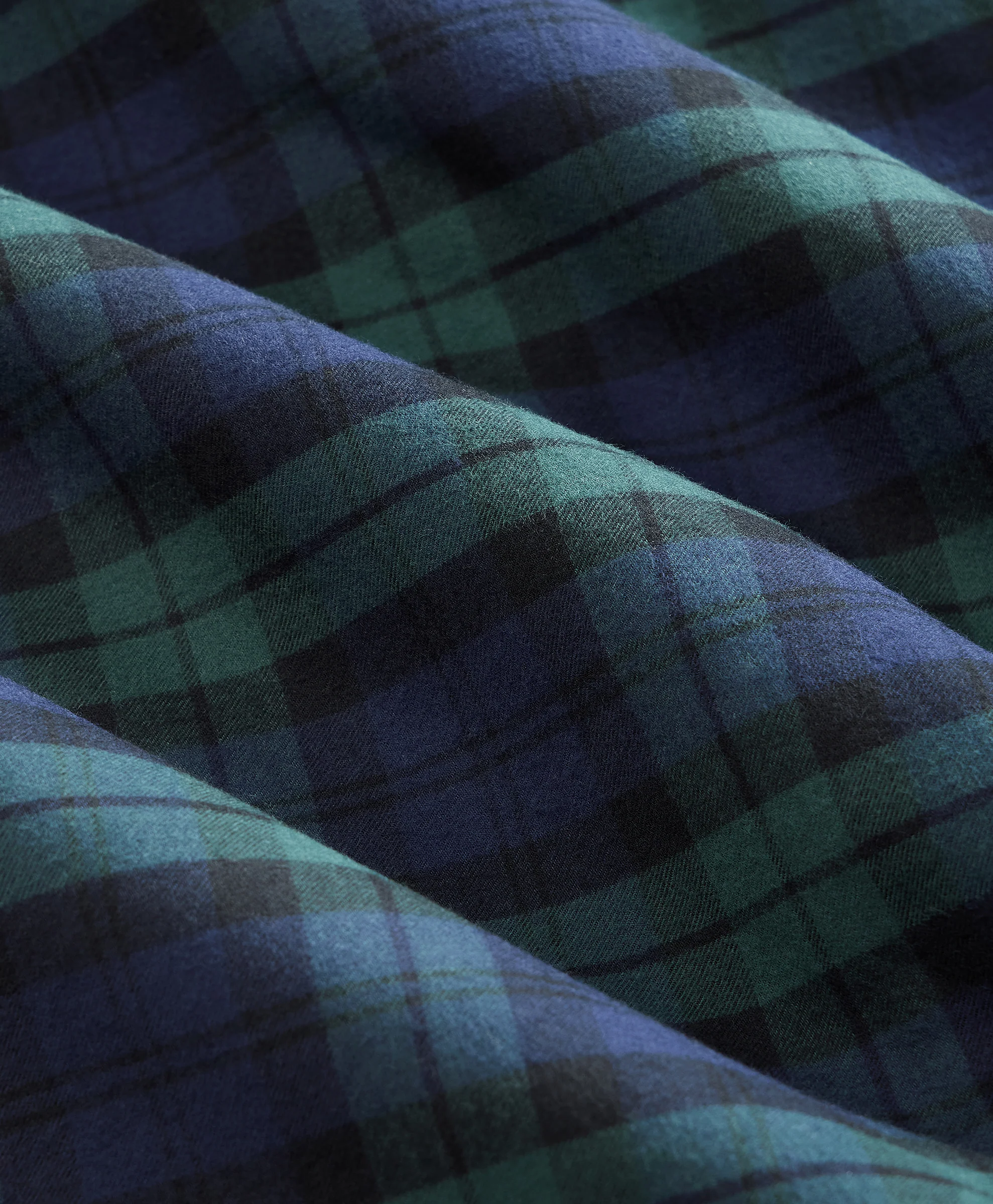 Engineered Garments x Brooks Brothers - Oversized Rounded Collar Pinhole Shirt - Blackwatch Flannel - Image 4