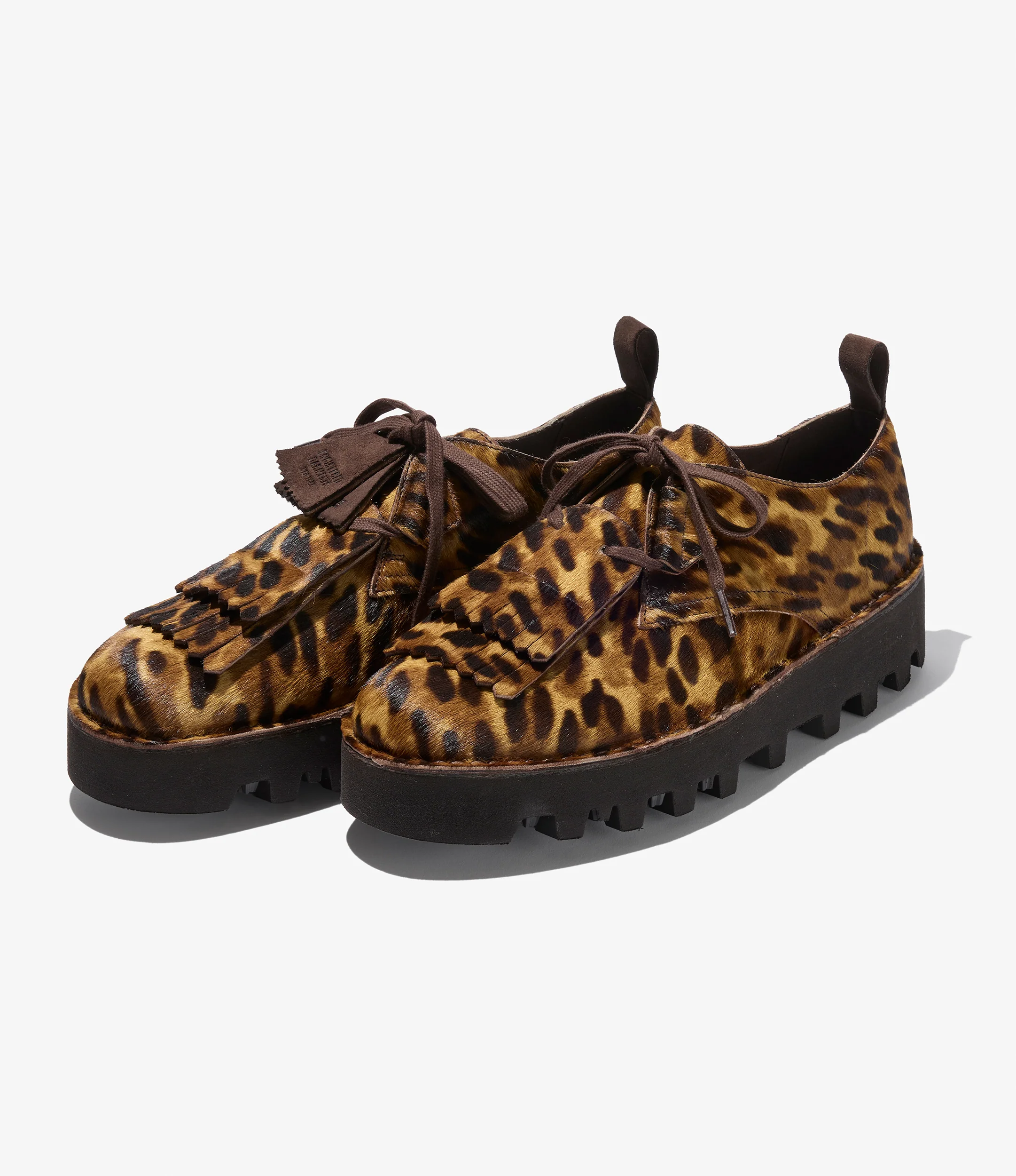 Engineered Garments x Clarks - Desert Khan - Leopard Print Pony Hair - Image 3