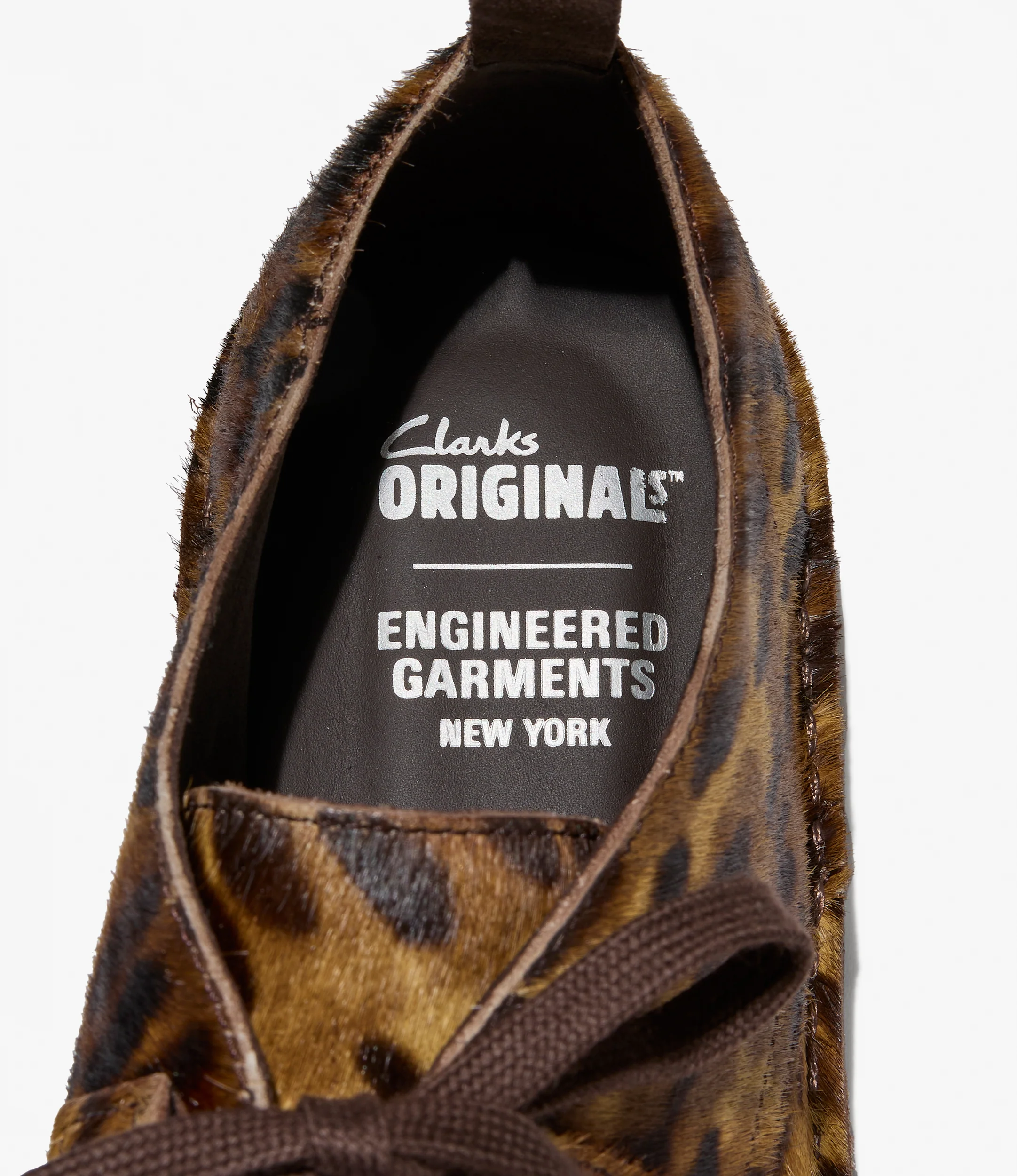 Engineered Garments x Clarks - Desert Khan - Leopard Print Pony Hair - Image 5