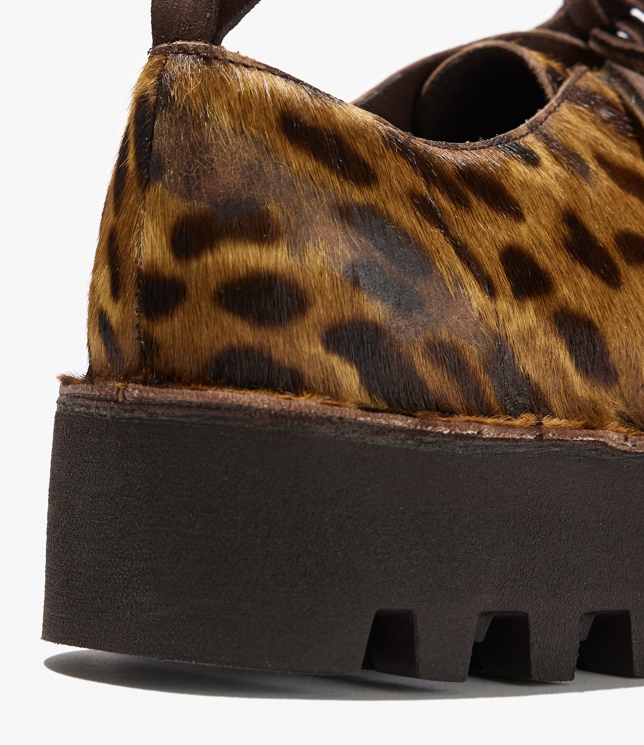 Engineered Garments x Clarks - Desert Khan - Leopard Print Pony Hair - Image 6