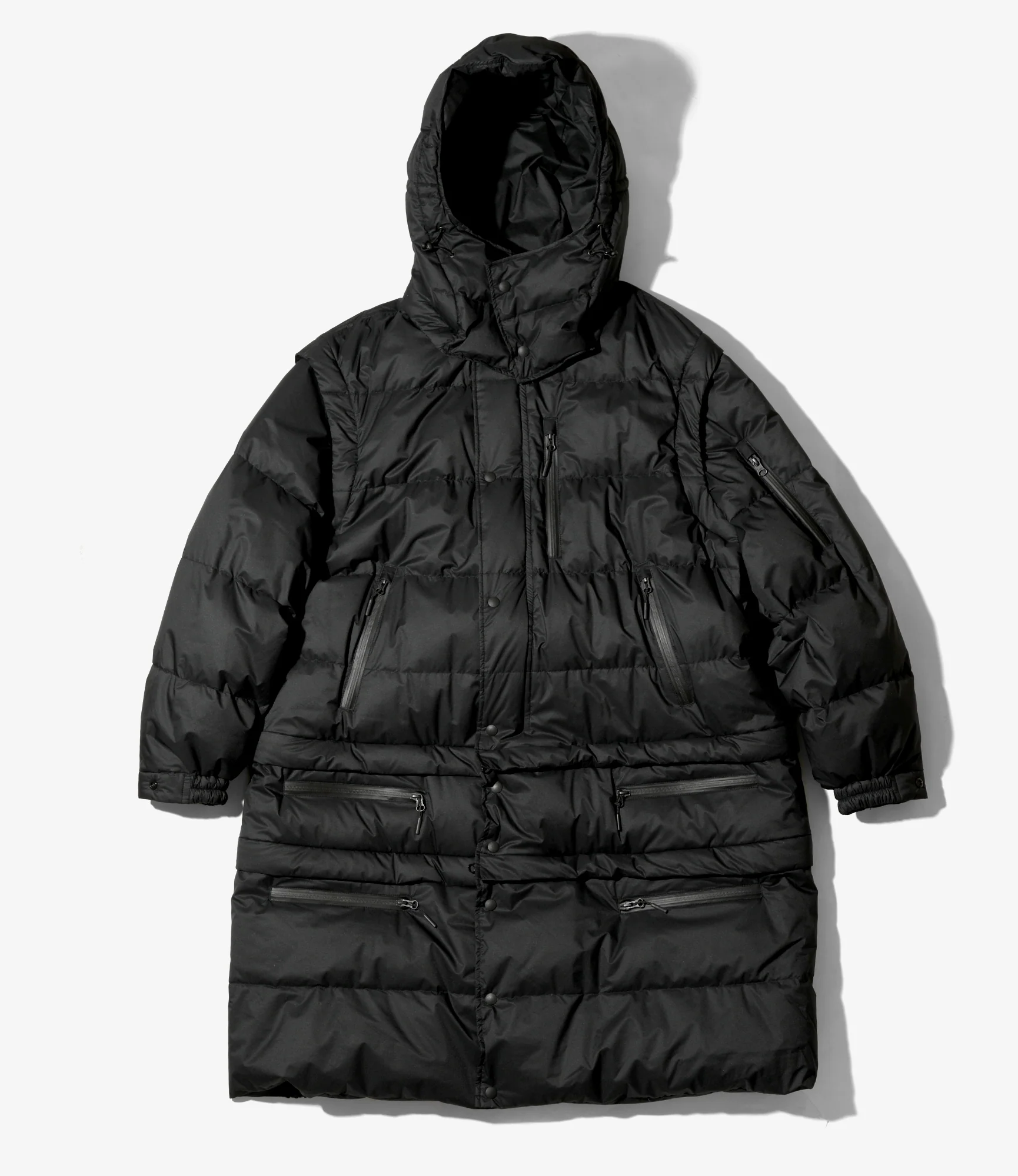 Engineered Garments x Nanga - Detachable Down Coat - Black
