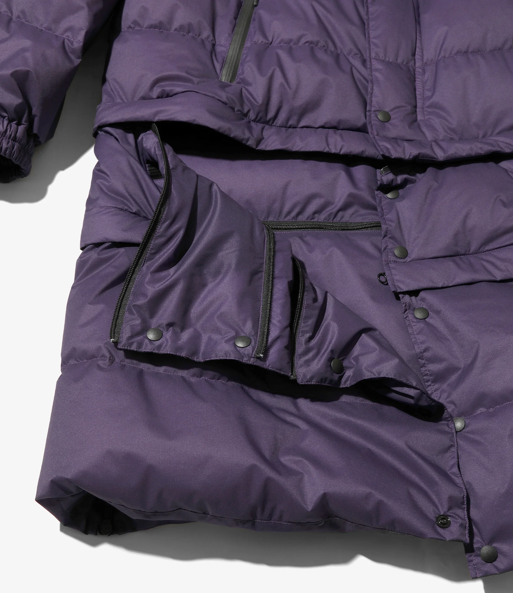 Engineered Garments x Nanga - Detachable Down Coat - Purple - Image 4