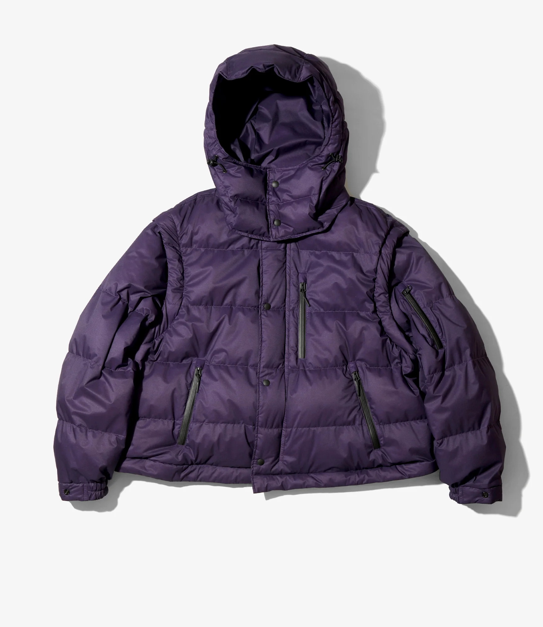 Engineered Garments x Nanga - Detachable Down Coat - Purple - Image 7
