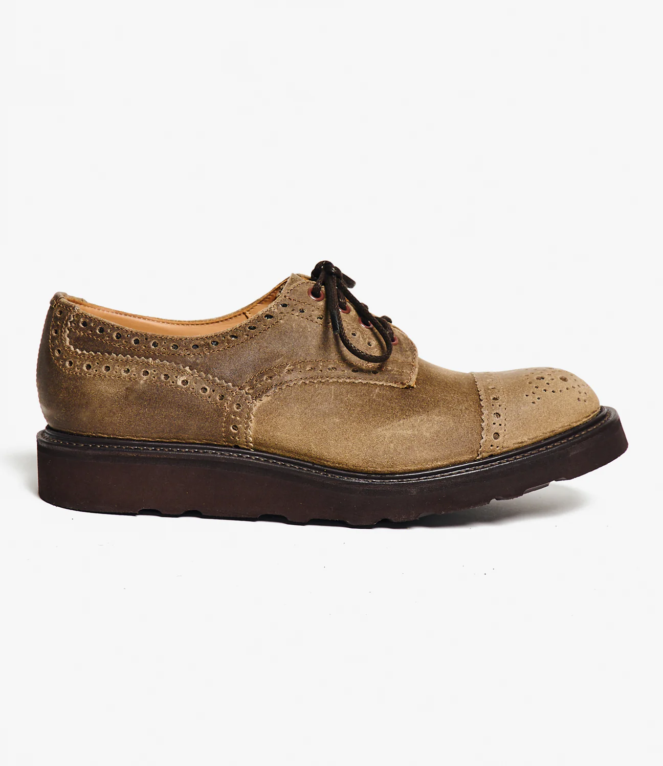 Engineered Garments x Tricker's Asymmetric Gibson - Champagne Morflex - Image 2