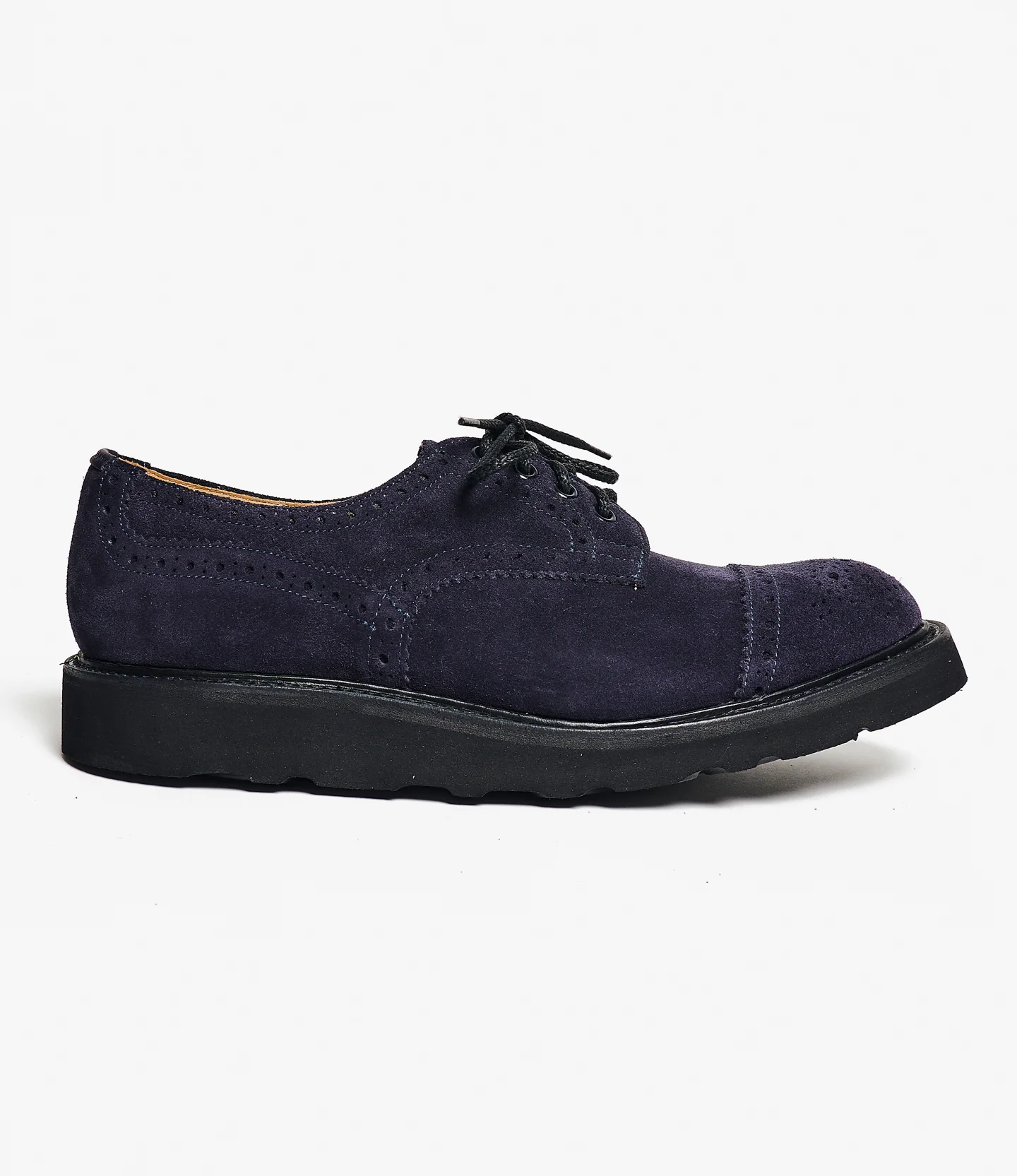 Engineered Garments x Tricker's Asymmetric Gibson - Dk. Navy Suede Morflex - Image 2