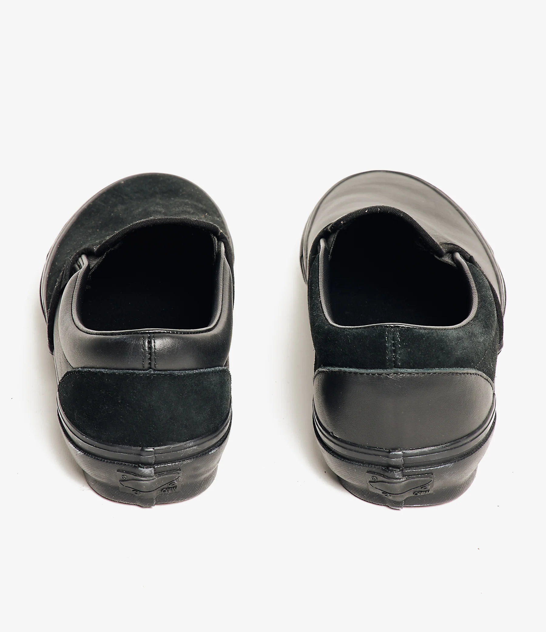 Engineered Garments x Vans - OTW Classic Slip-On 98 - Black/Black Leather - Image 5