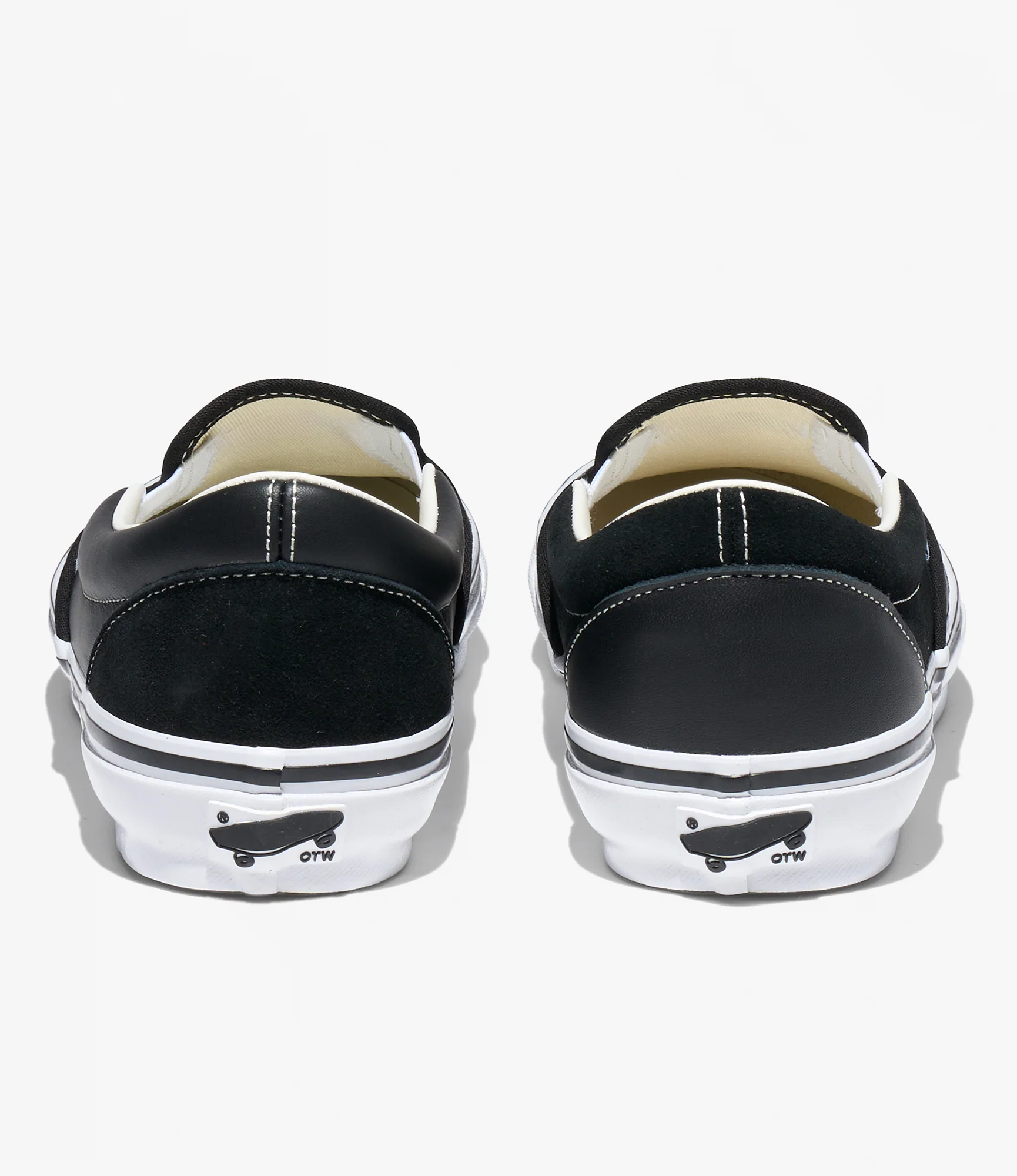 Engineered Garments x Vans - OTW Classic Slip-On 98 - Black Leather - Image 4