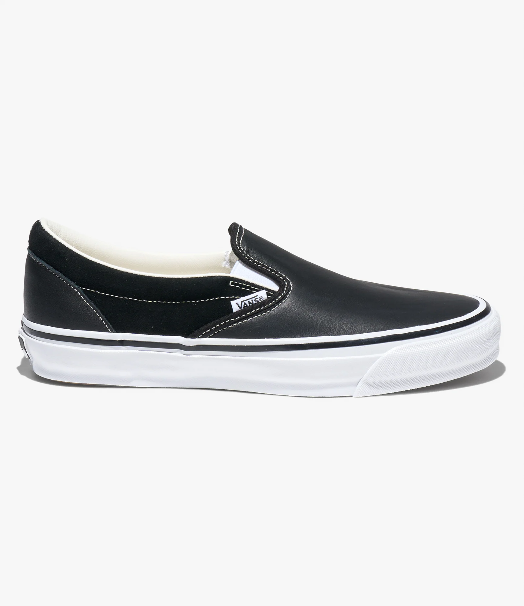 Engineered Garments x Vans - OTW Classic Slip-On 98 - Black Leather - Image 5