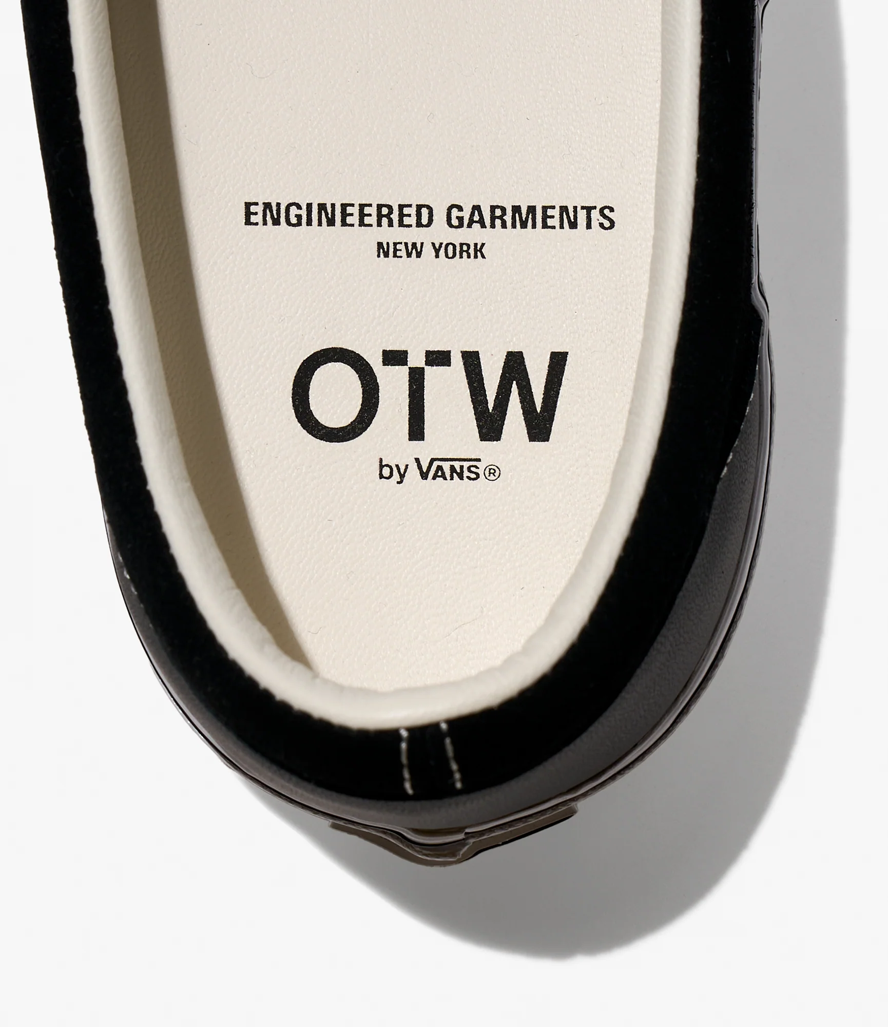 Engineered Garments x Vans - OTW Classic Slip-On 98 - Black Leather - Image 7