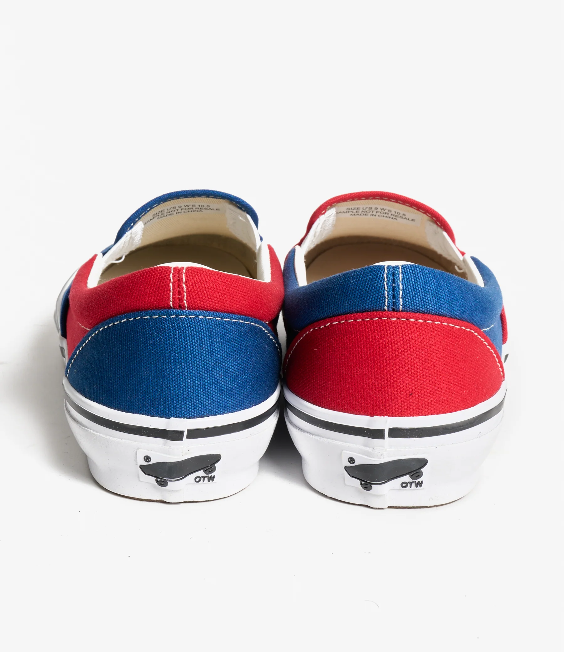 Engineered Garments x Vans - OTW Classic Slip-On 98 - Navy/Red Canvas - Image 6