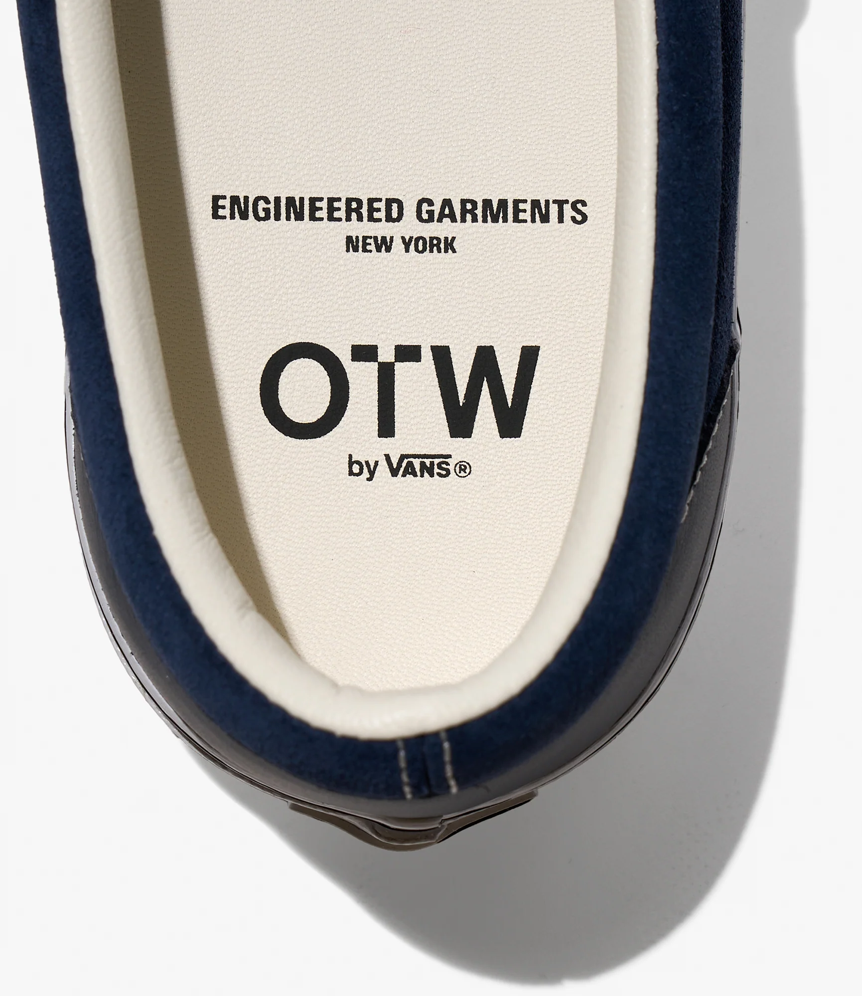 Engineered Garments x Vans - OTW Classic Slip-On 98 - Navy Leather - Image 7