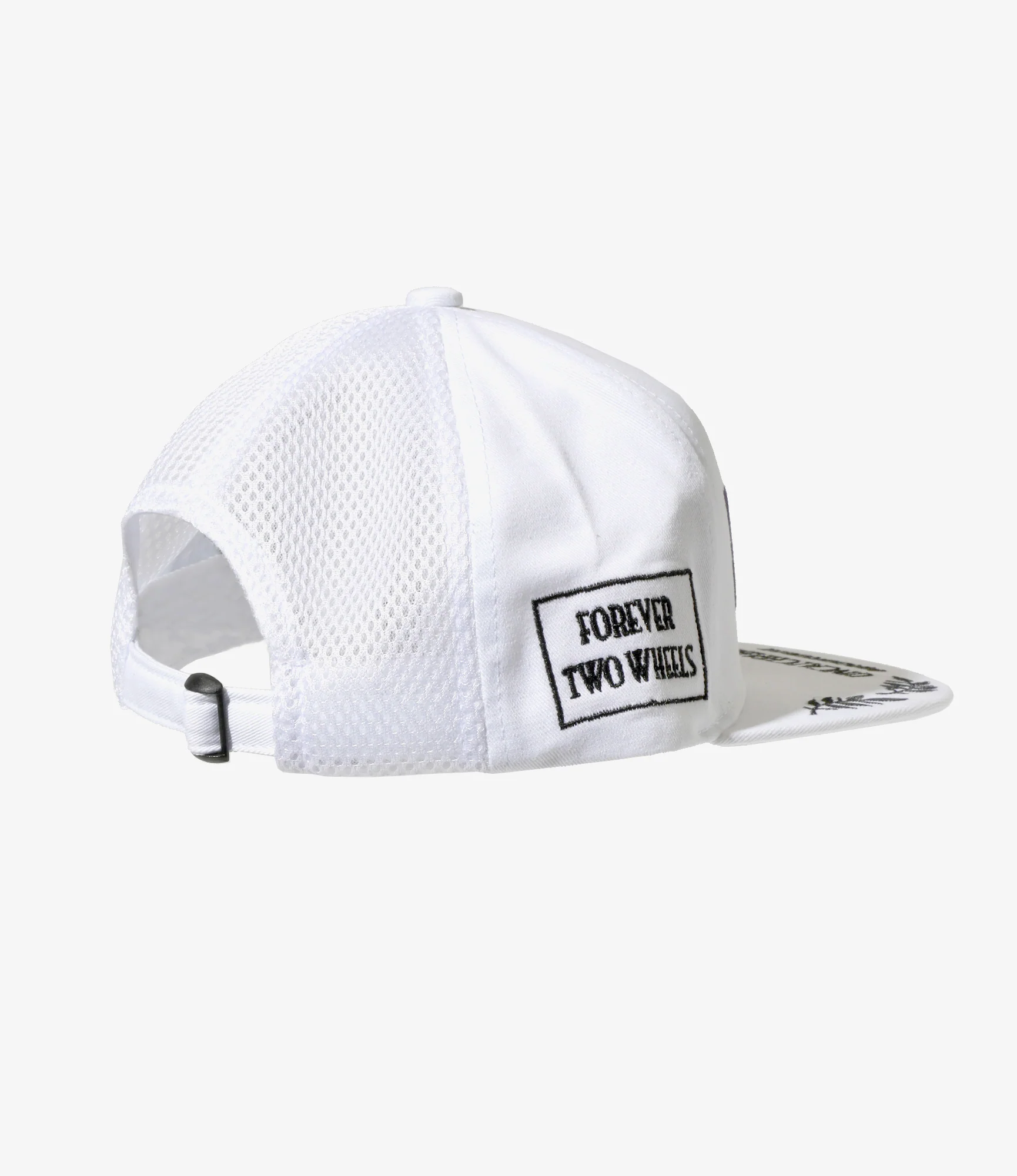 F.V. Racing Cap - White - Cotton Twill - Image 4