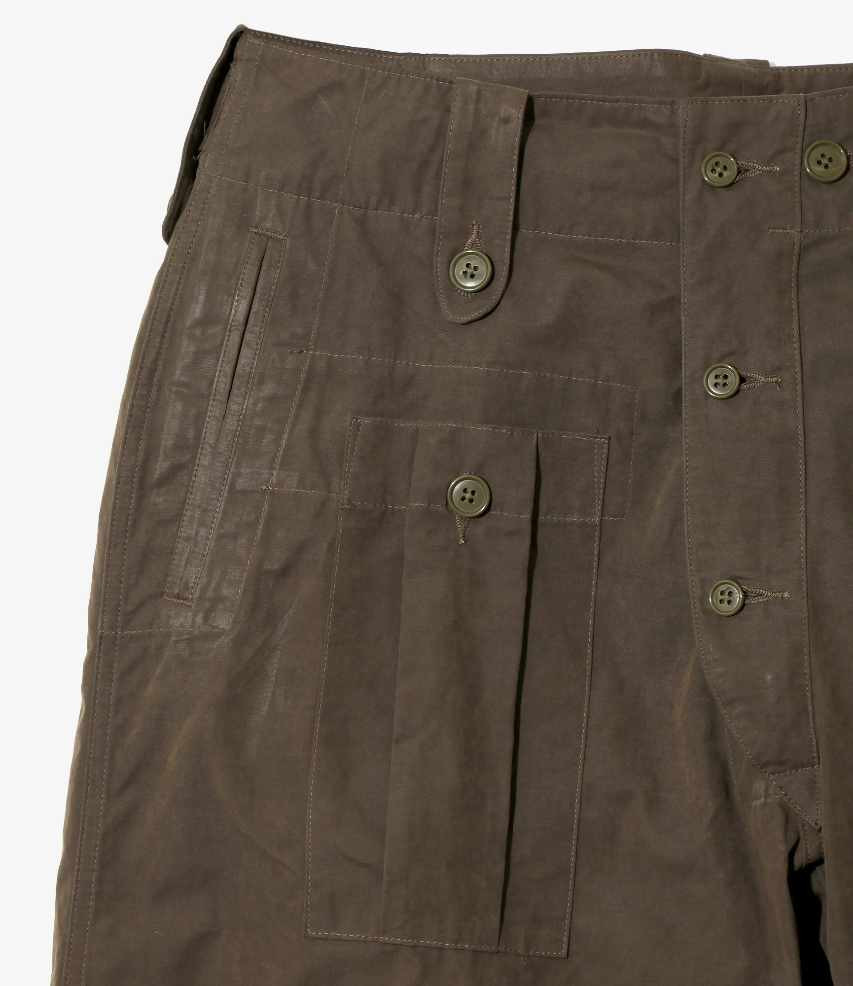 Field Pant - Brown - Waxed Cloth - Image 3