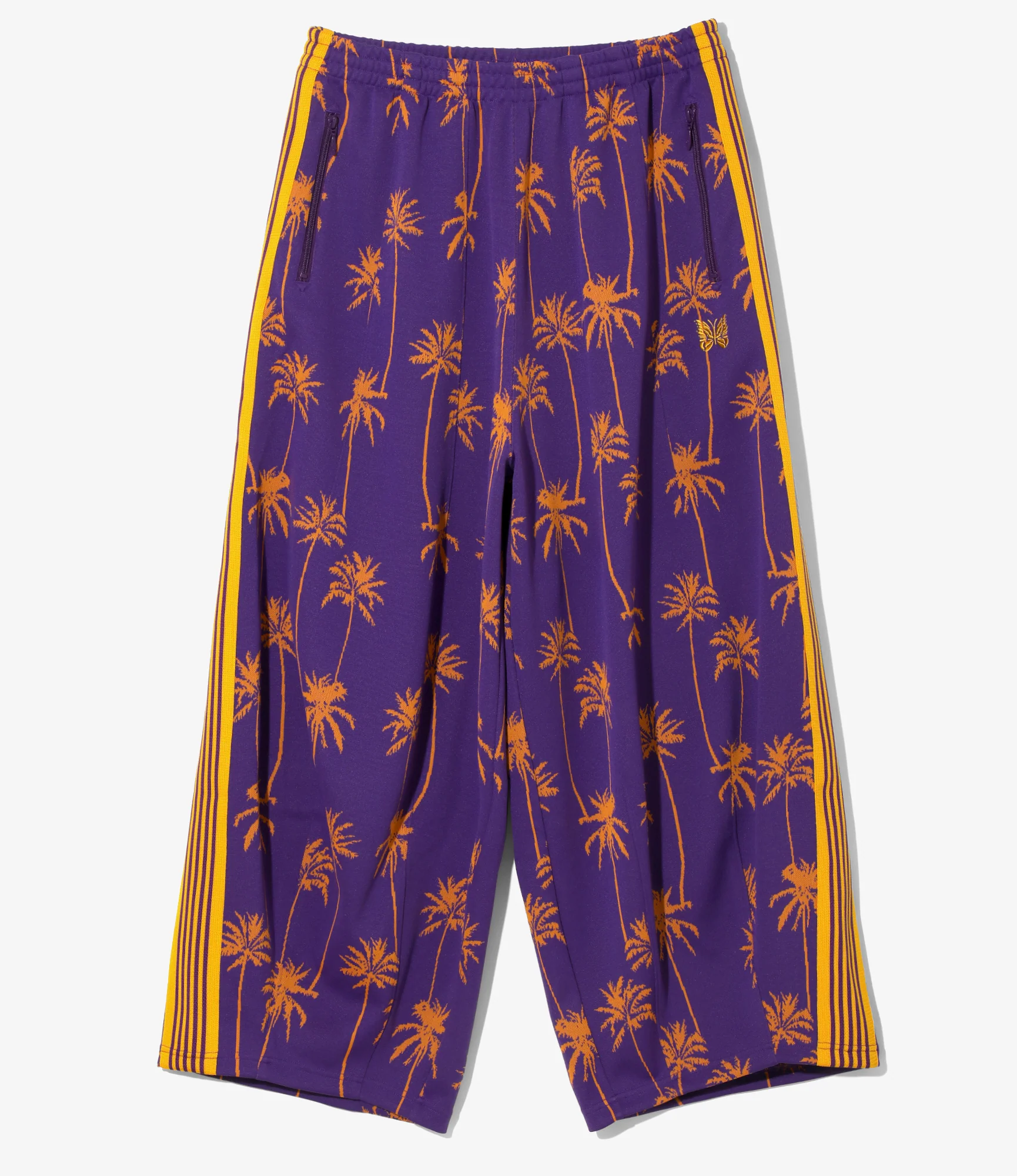 H.D. Track Pant - Purple/Orange - Poly Jq. Palm Tree Stripe