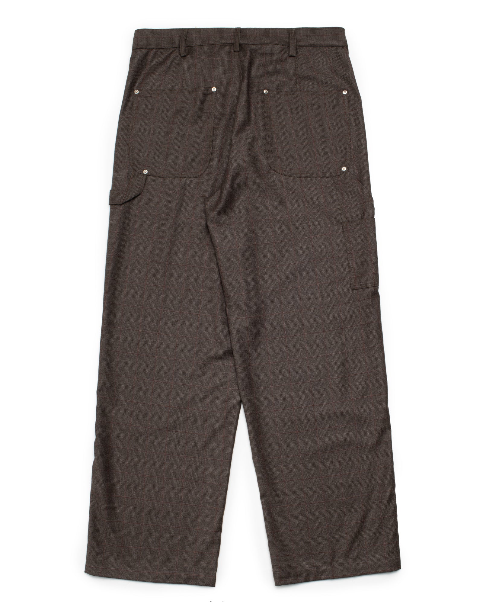 Hangout Forever - Shed Trousers - Brown Wool Check - Image 2