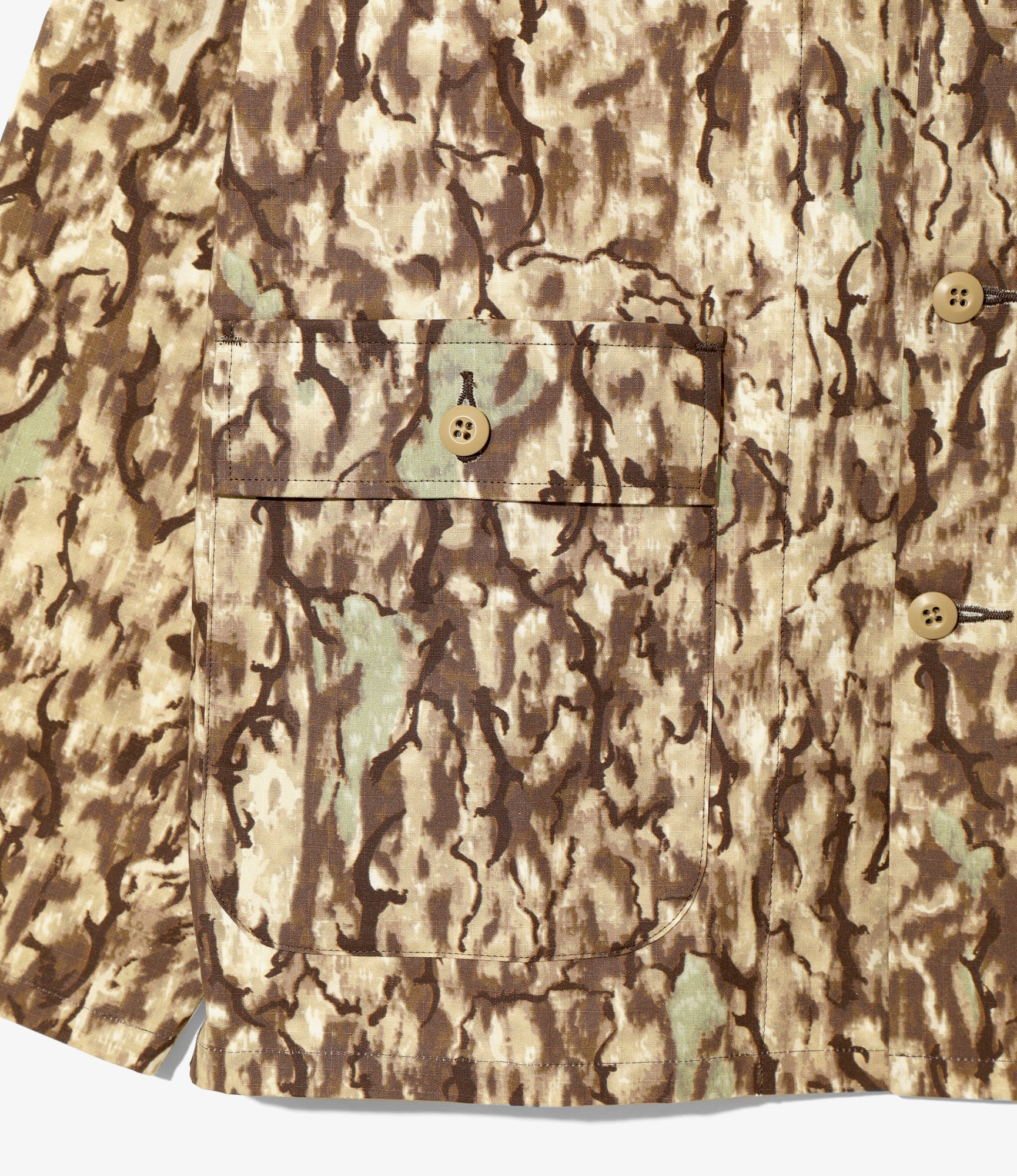 Hunting Shirt - Horn Camo - Cotton Ripstop / Printed - Image 4
