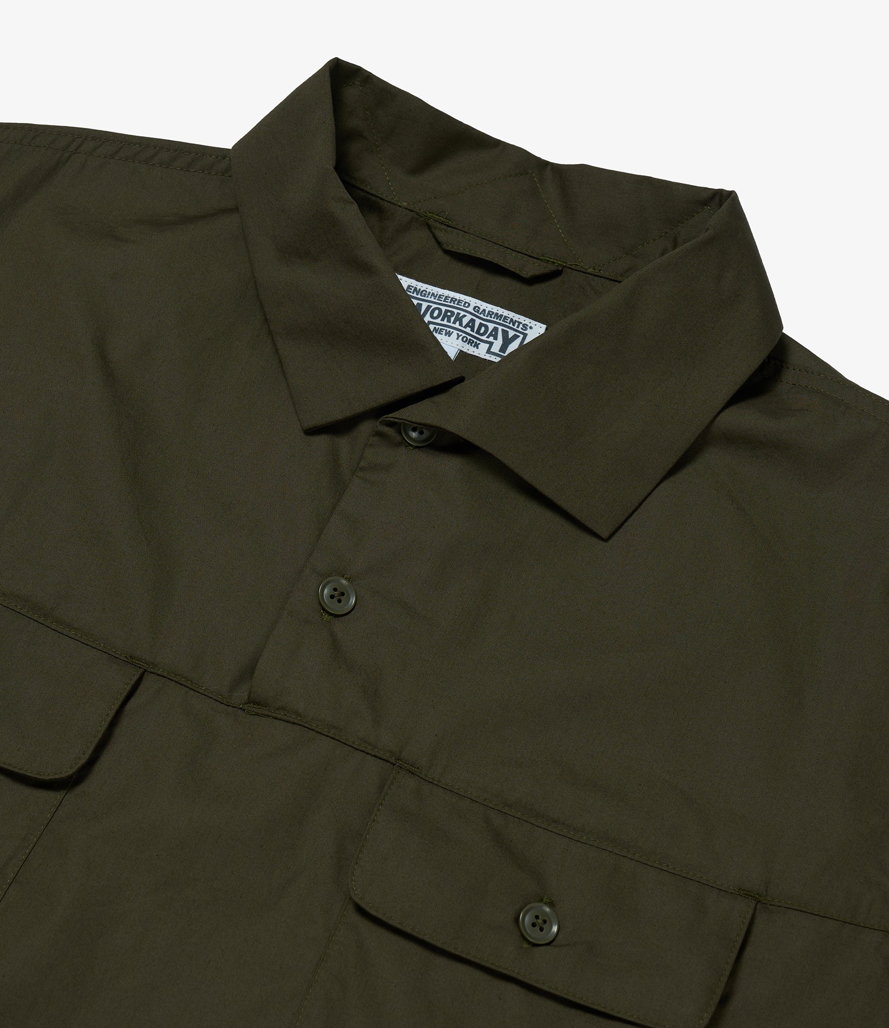 Jumper Shirt - Olive Superfine Poplin - Image 3