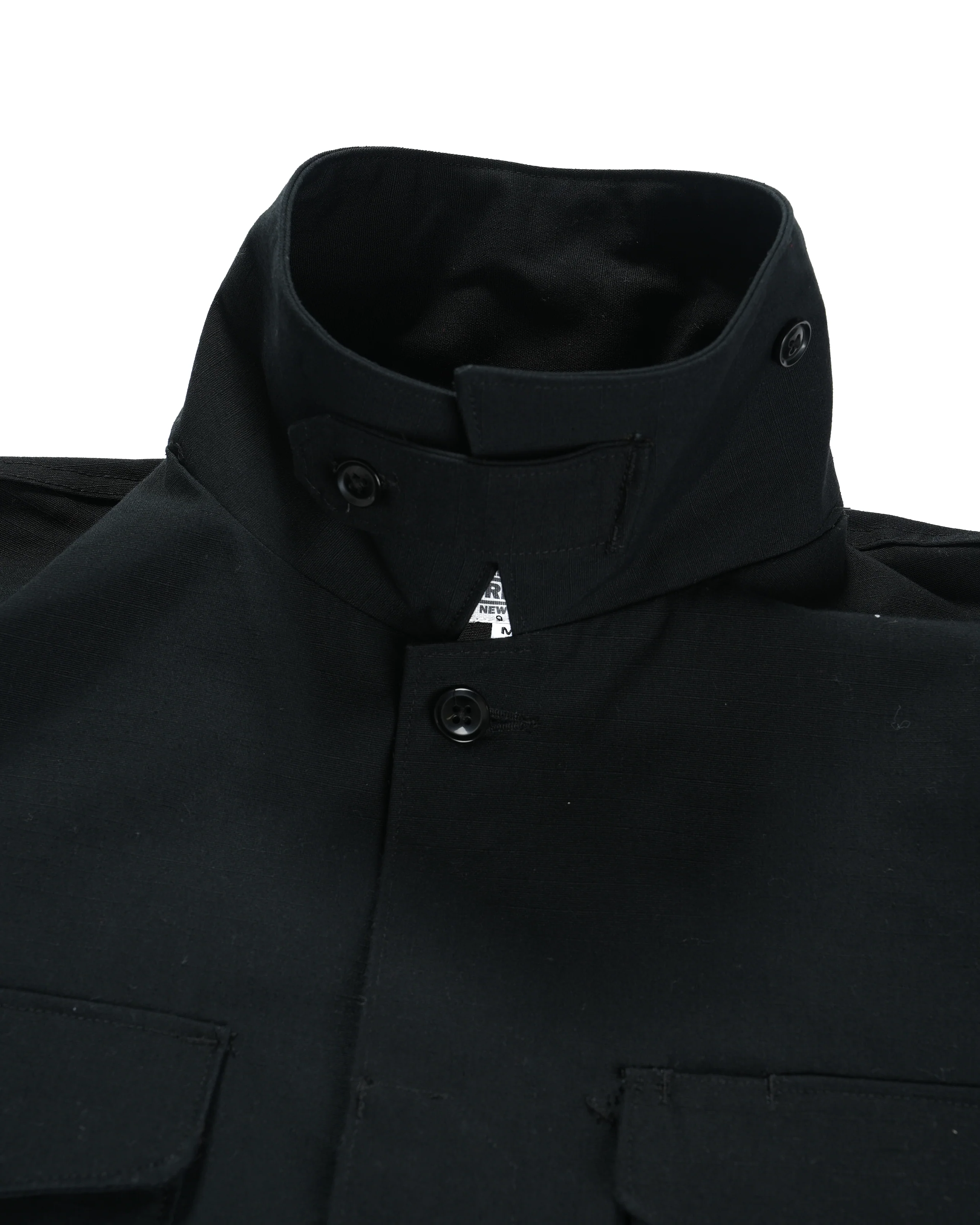 MC Shirt Jacket - Black Heavyweight Cotton Ripstop - Image 3
