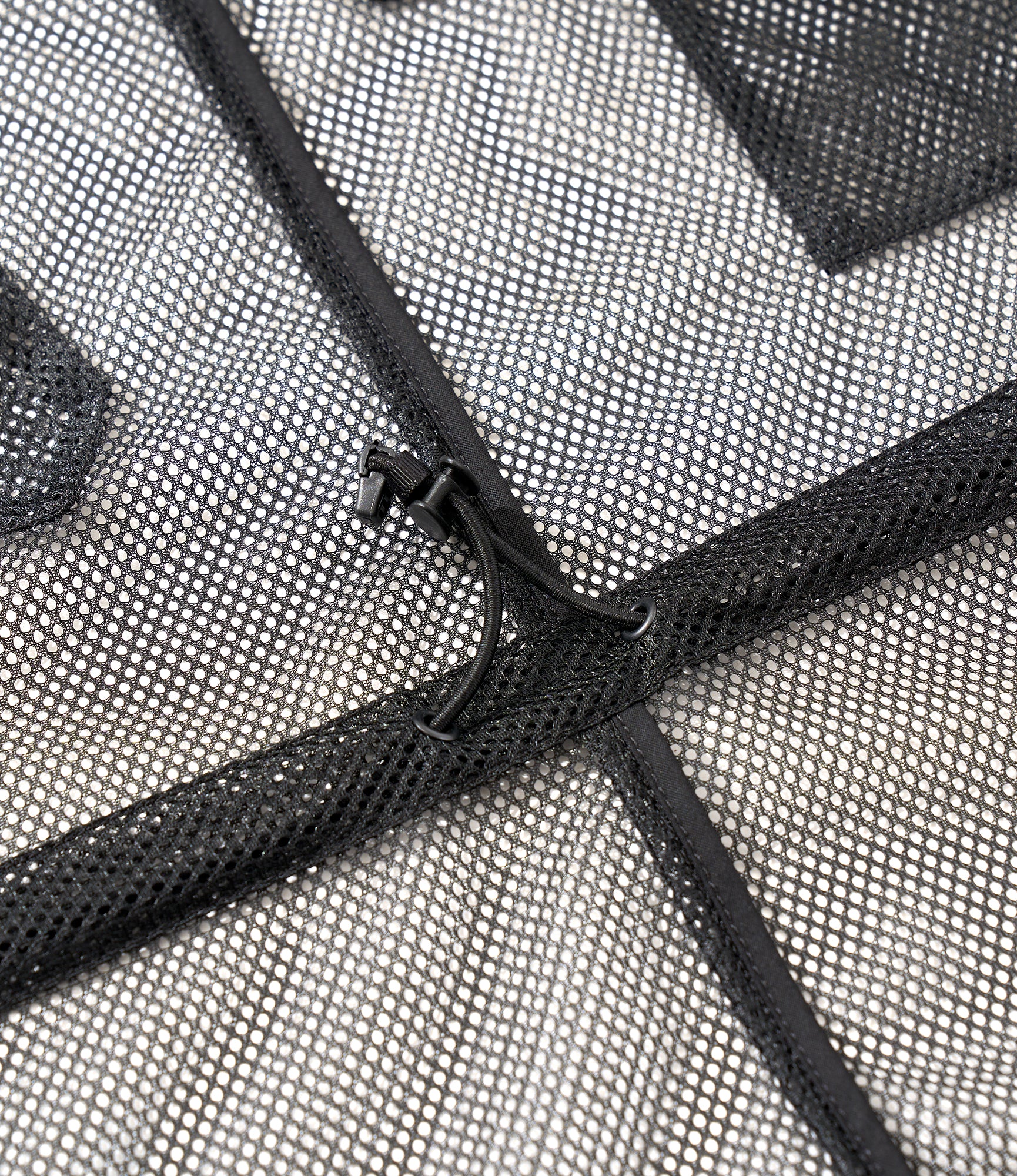 Mesh Parka for NNY x Blue in Green - Black Polyester Mesh - Image 6