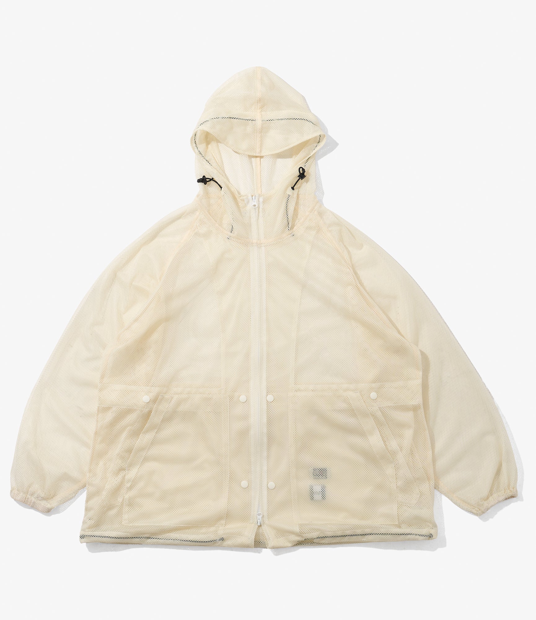 Mesh Parka for NNY x Blue in Green - Natural Polyester Mesh