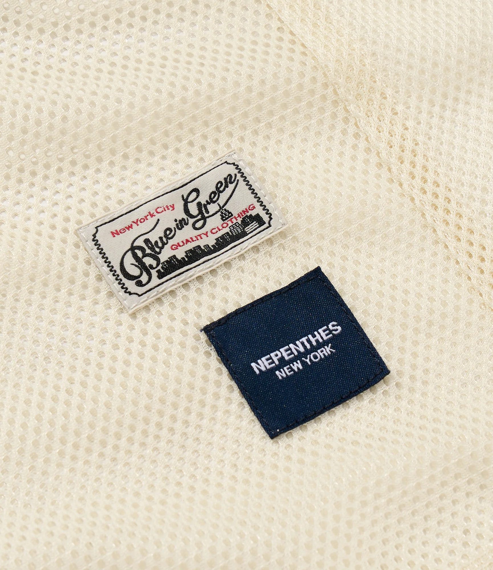 Mesh Parka for NNY x Blue in Green - Natural Polyester Mesh - Image 5