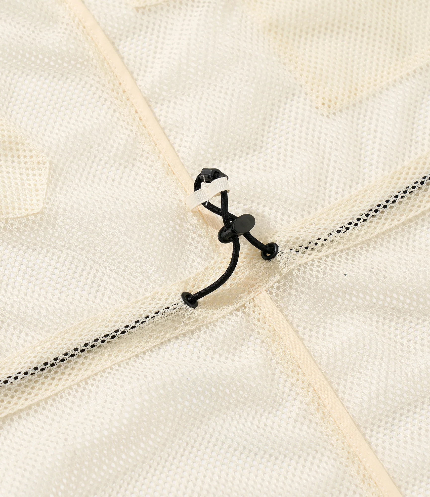 Mesh Parka for NNY x Blue in Green - Natural Polyester Mesh - Image 6