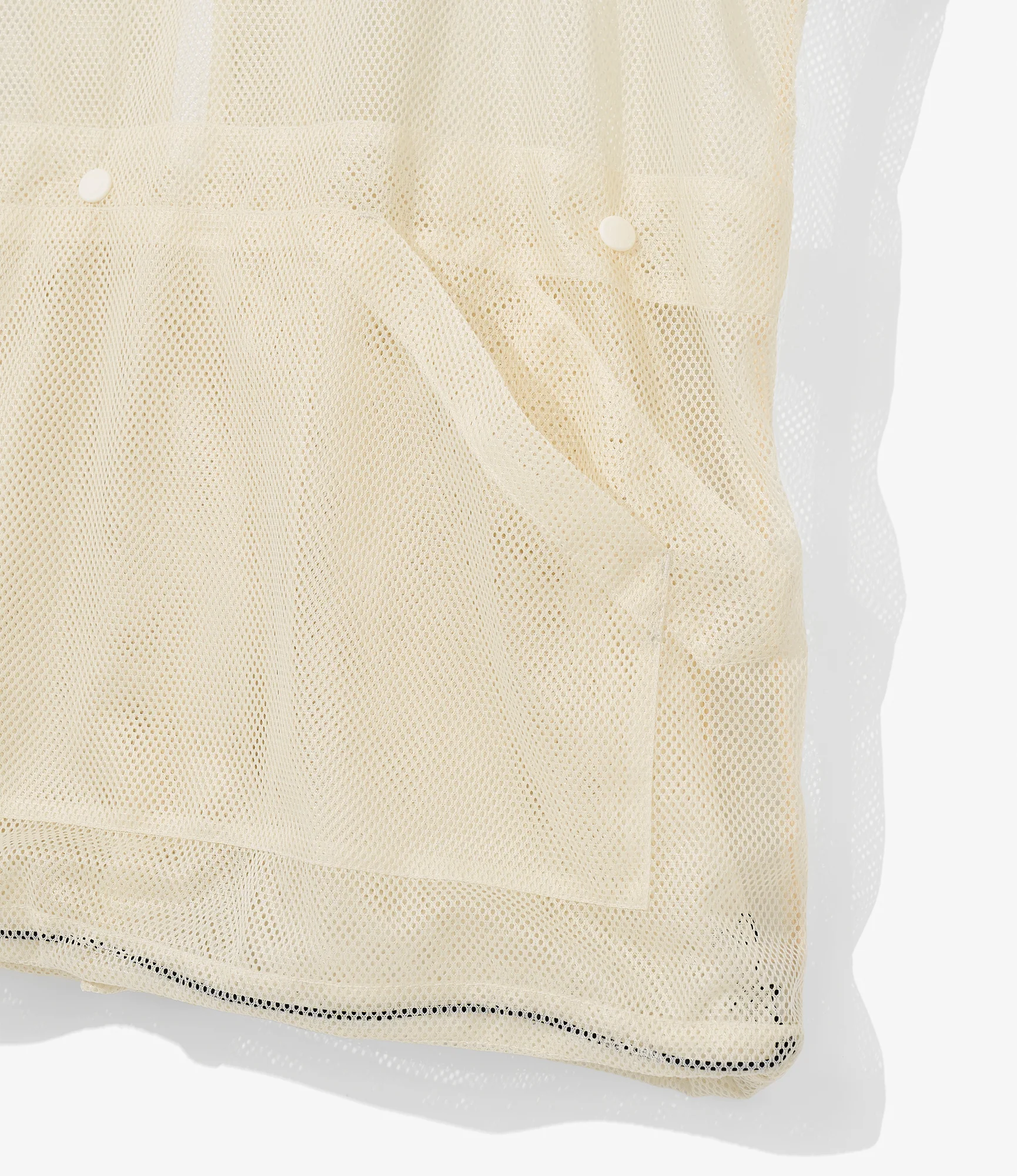 Mesh Parka for NNY x Blue in Green - Natural Polyester Mesh - Image 8
