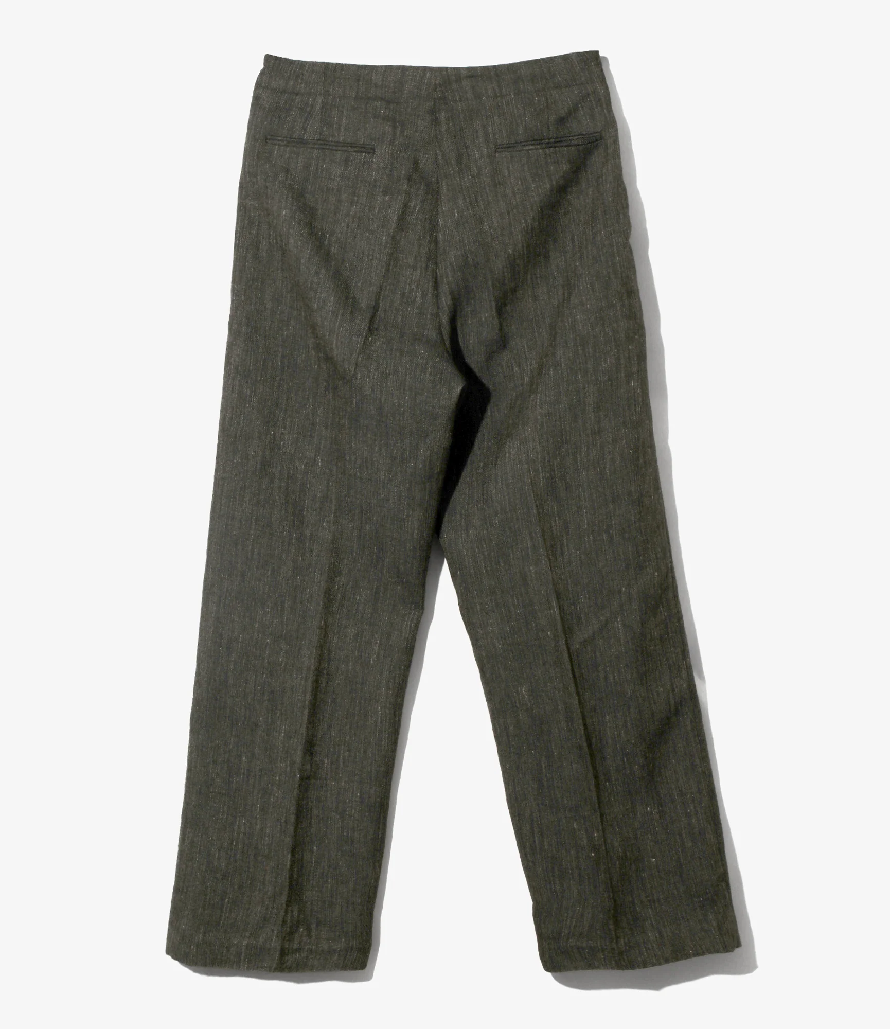 Belted Pant - Black - Linen Wool Twill - Image 4