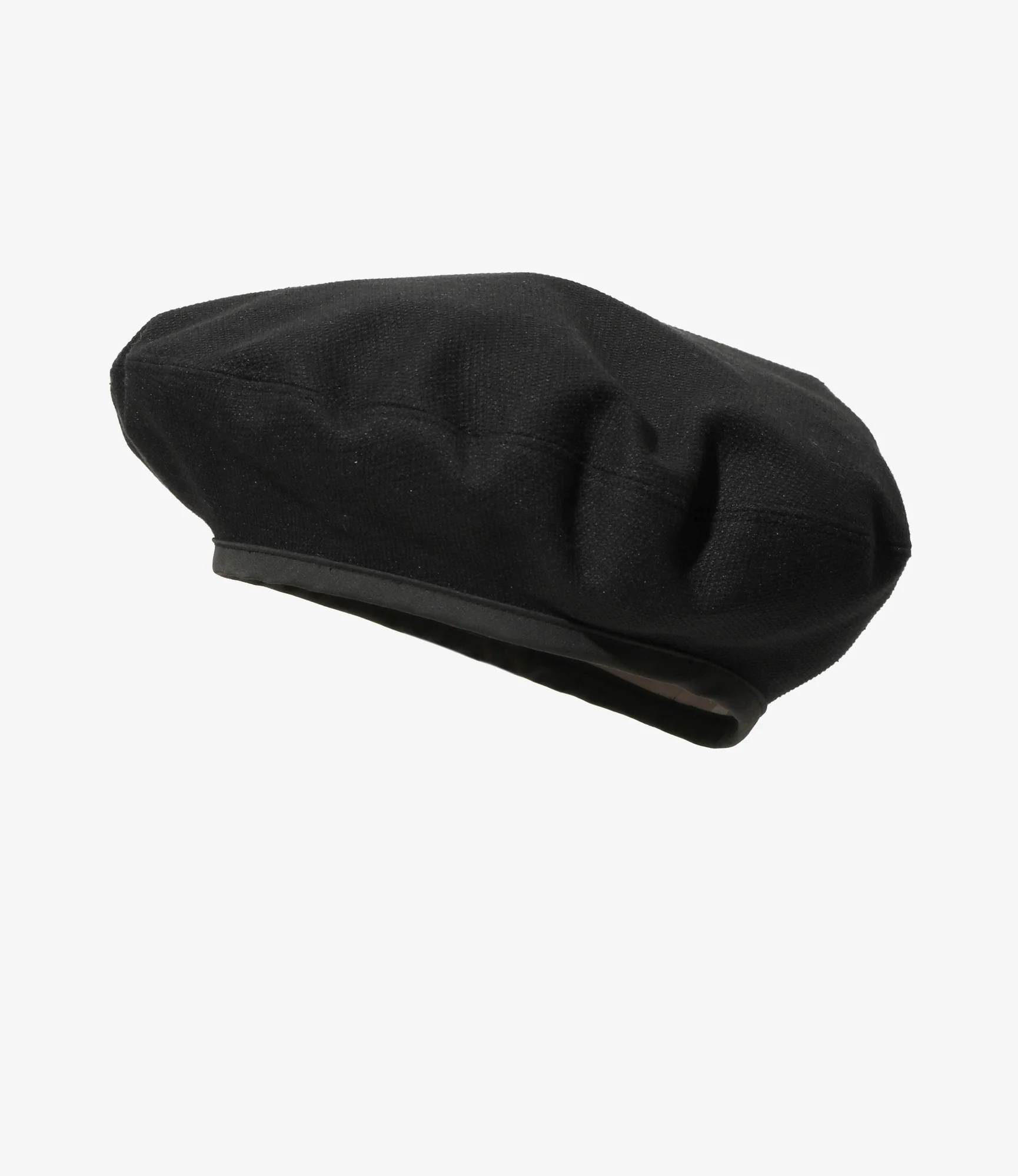 Beret - Black - Linen Nylon Oxford - Image 2