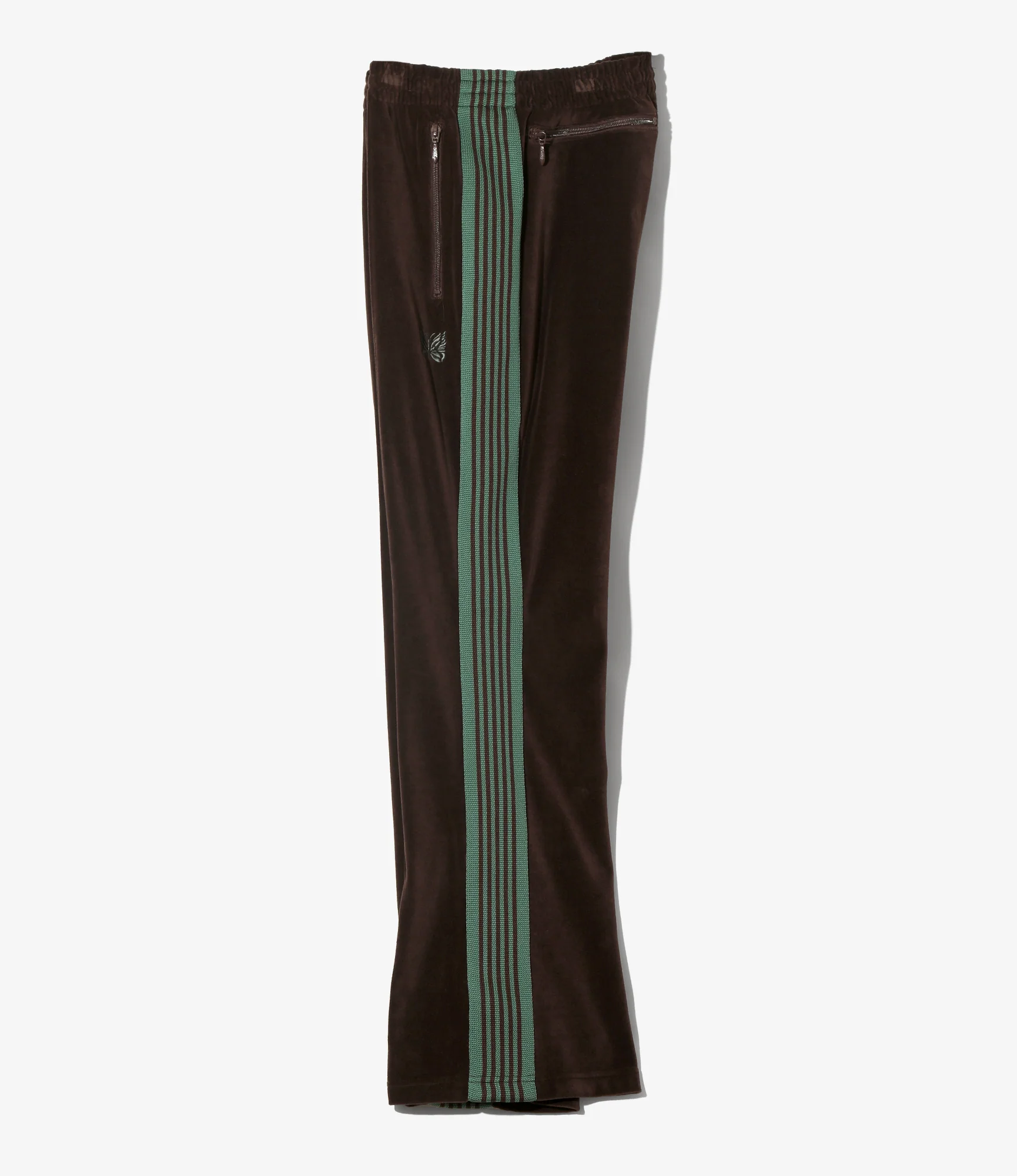 Boot-Cut Track Pant - Brown - C/PE Velour - Image 3
