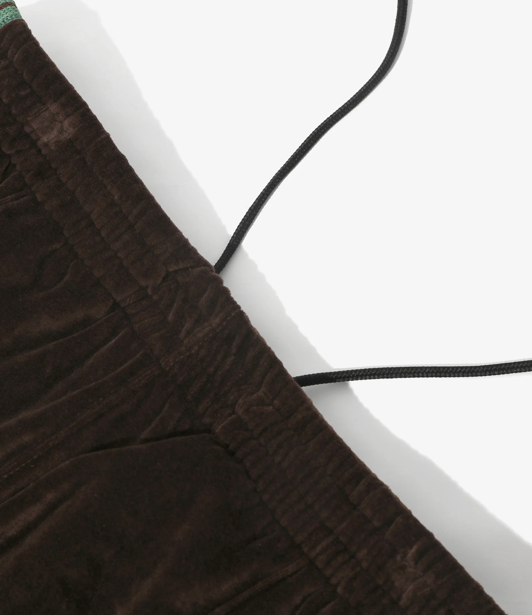 Boot-Cut Track Pant - Brown - C/PE Velour - Image 4