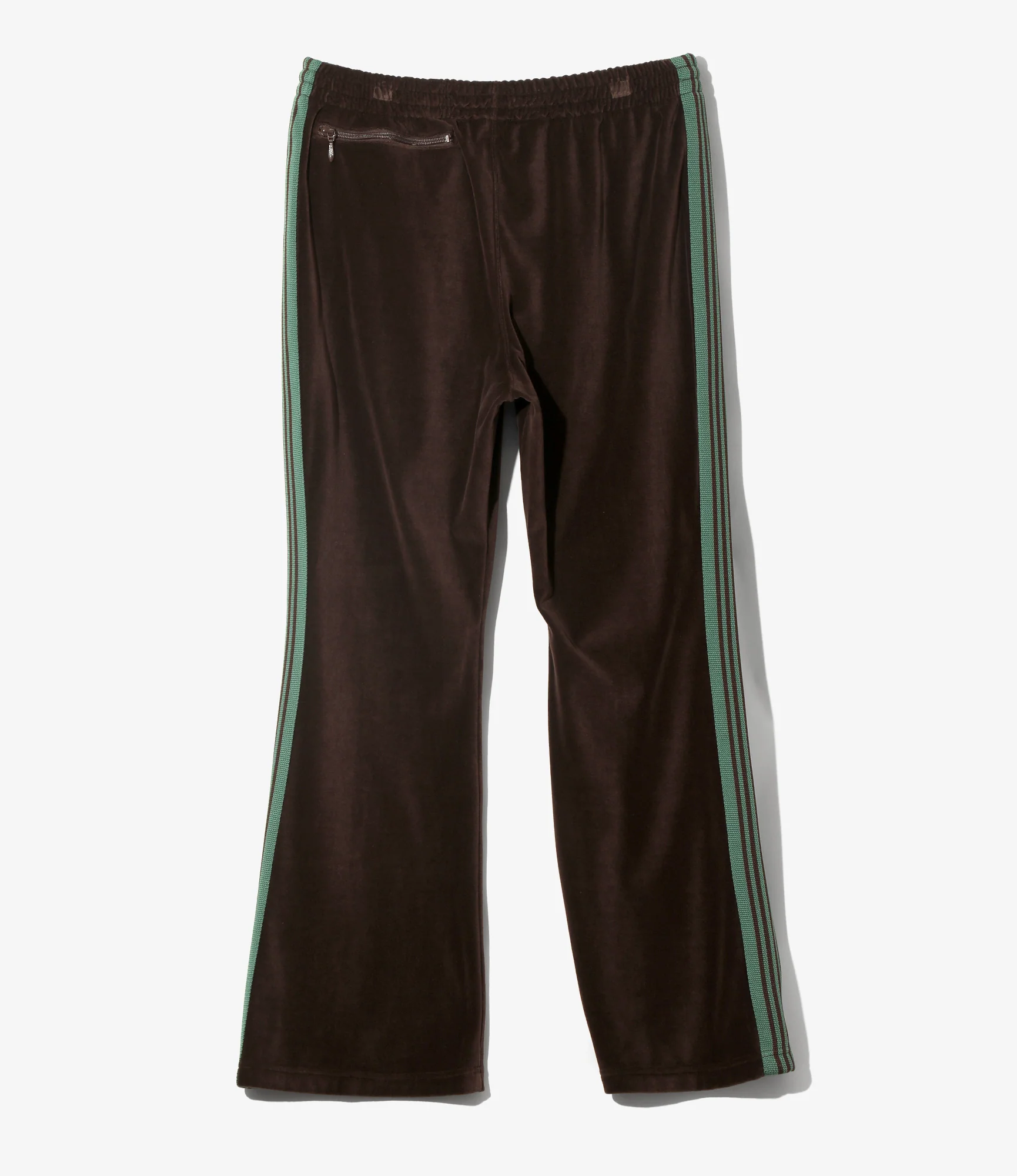 Boot-Cut Track Pant - Brown - C/PE Velour - Image 5