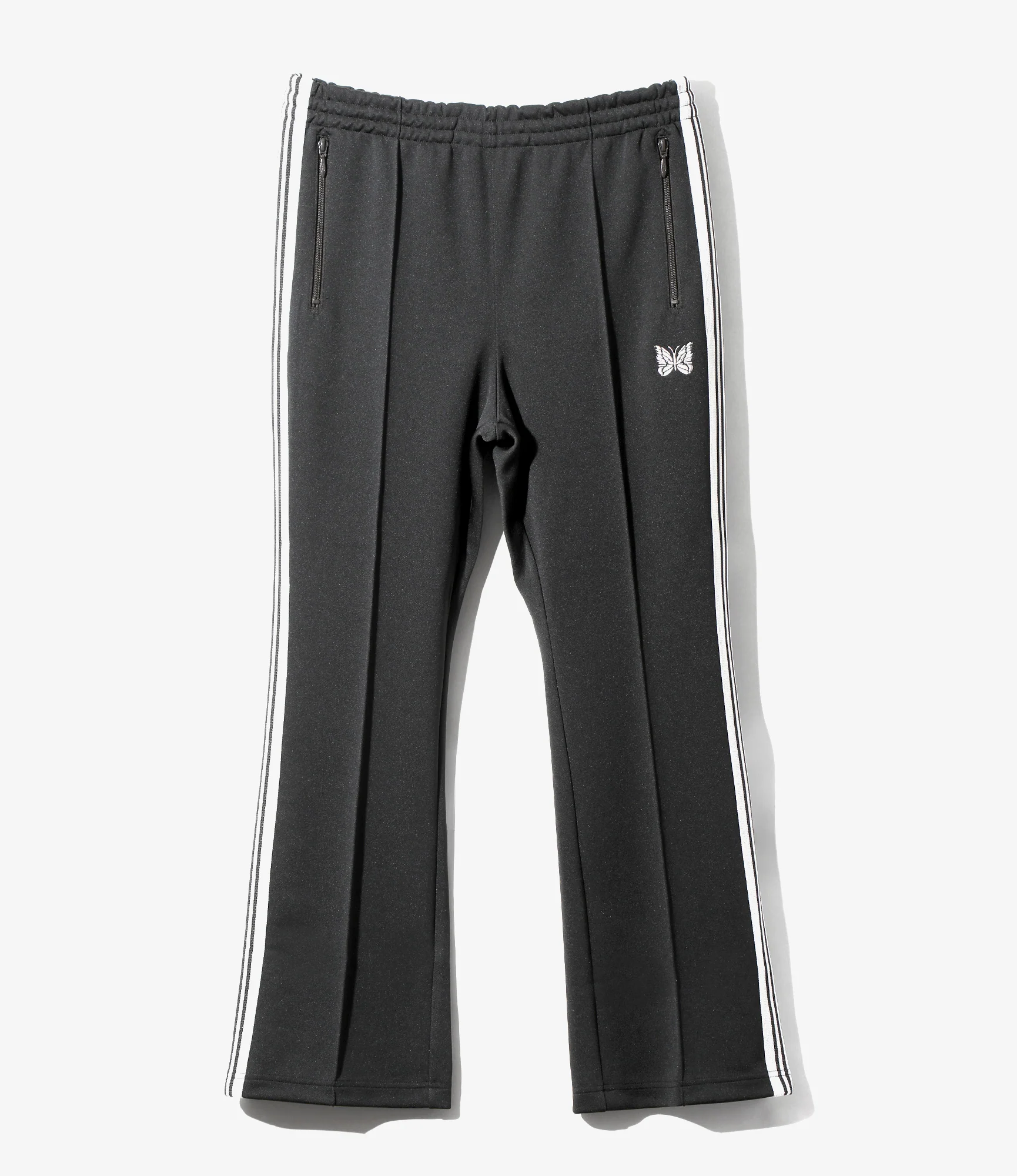 Boot-Cut Track Pant - Charcoal - Poly Smooth