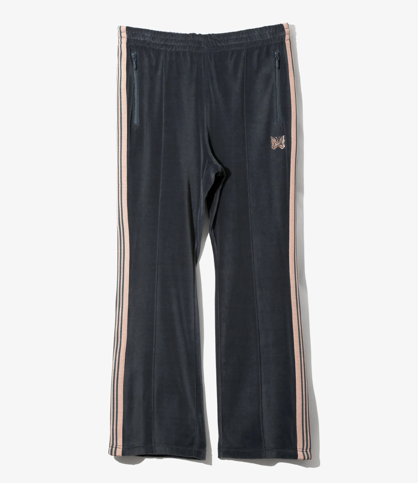 Boot-Cut Track Pant - Steel Blue - C/PE Velour