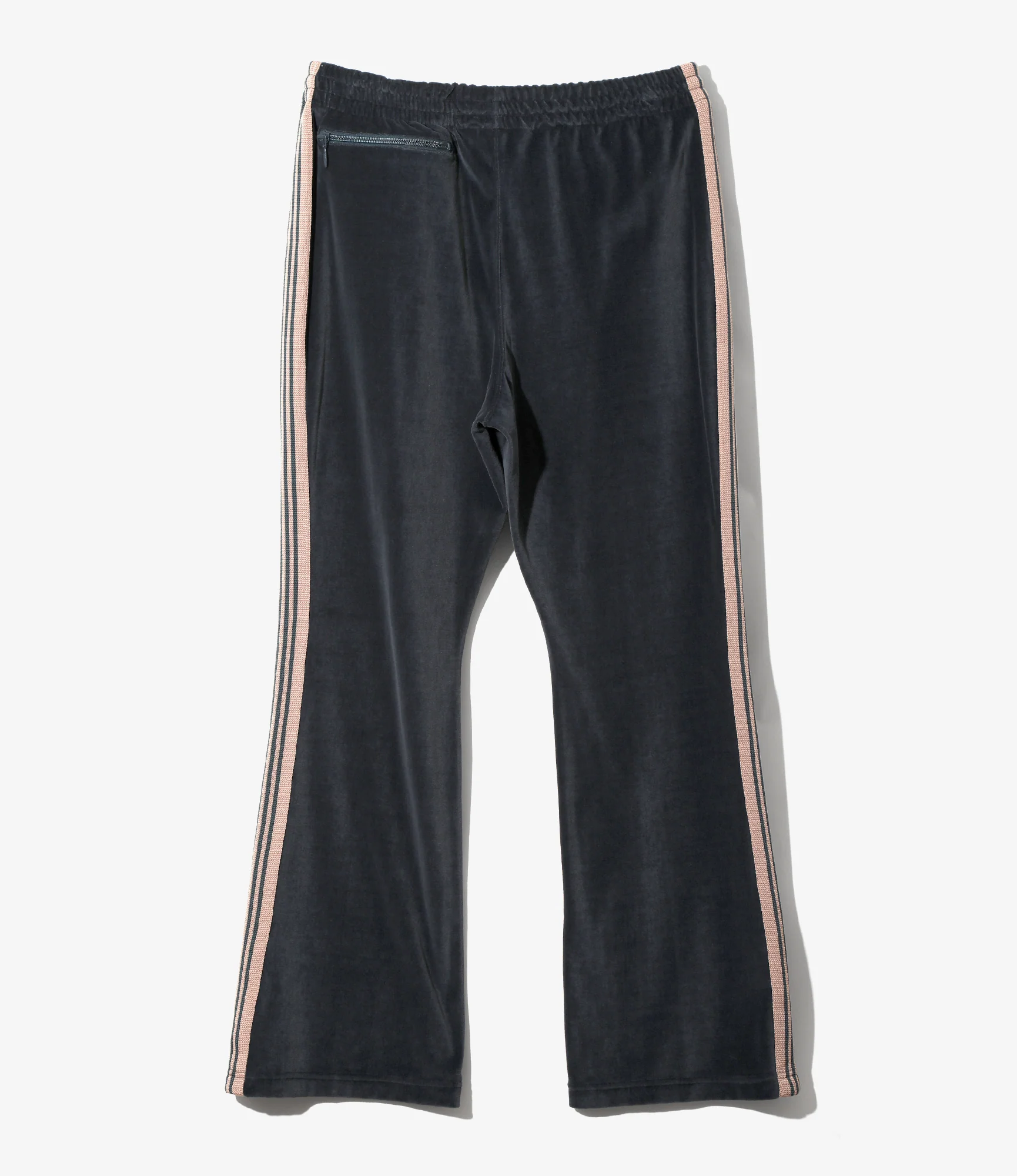 Boot-Cut Track Pant - Steel Blue - C/PE Velour - Image 5