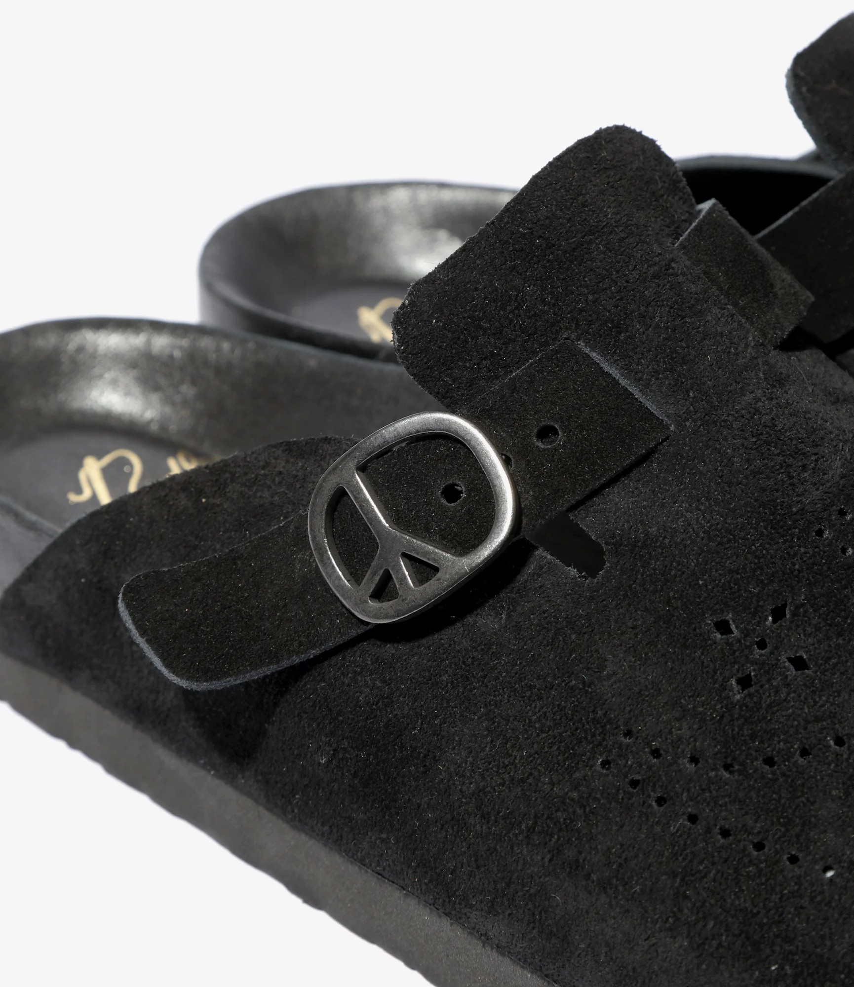 Clog Sandal - Black - Suede - Image 4