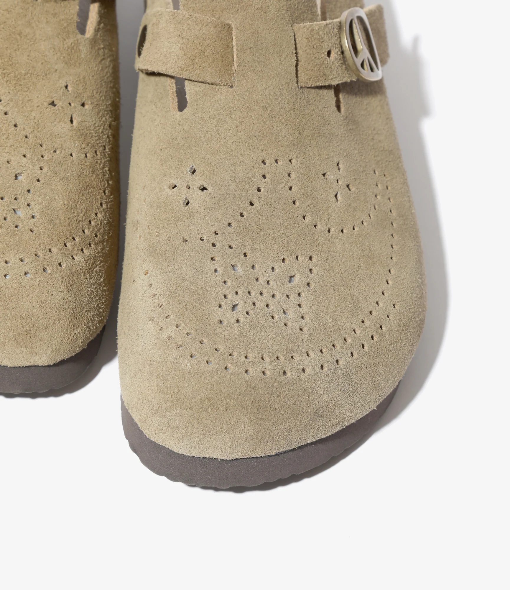 Clog Sandal - Taupe - Suede - Image 3