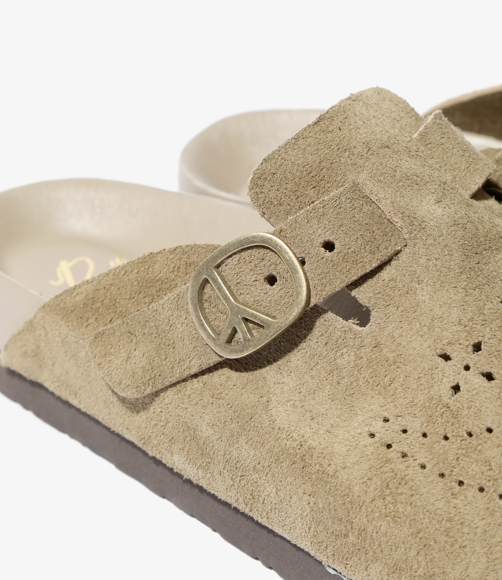 Clog Sandal - Taupe - Suede - Image 4
