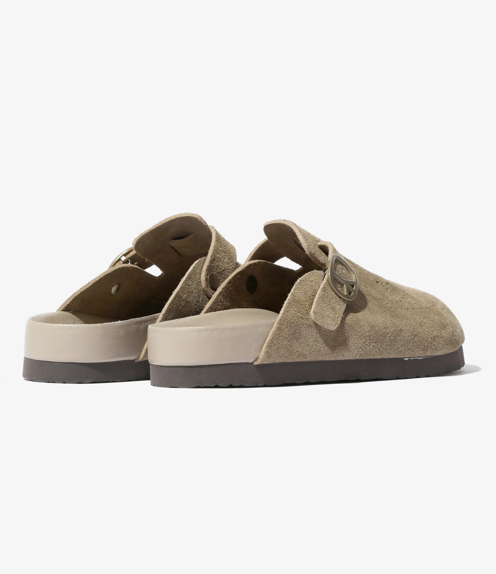 Clog Sandal - Taupe - Suede - Image 6
