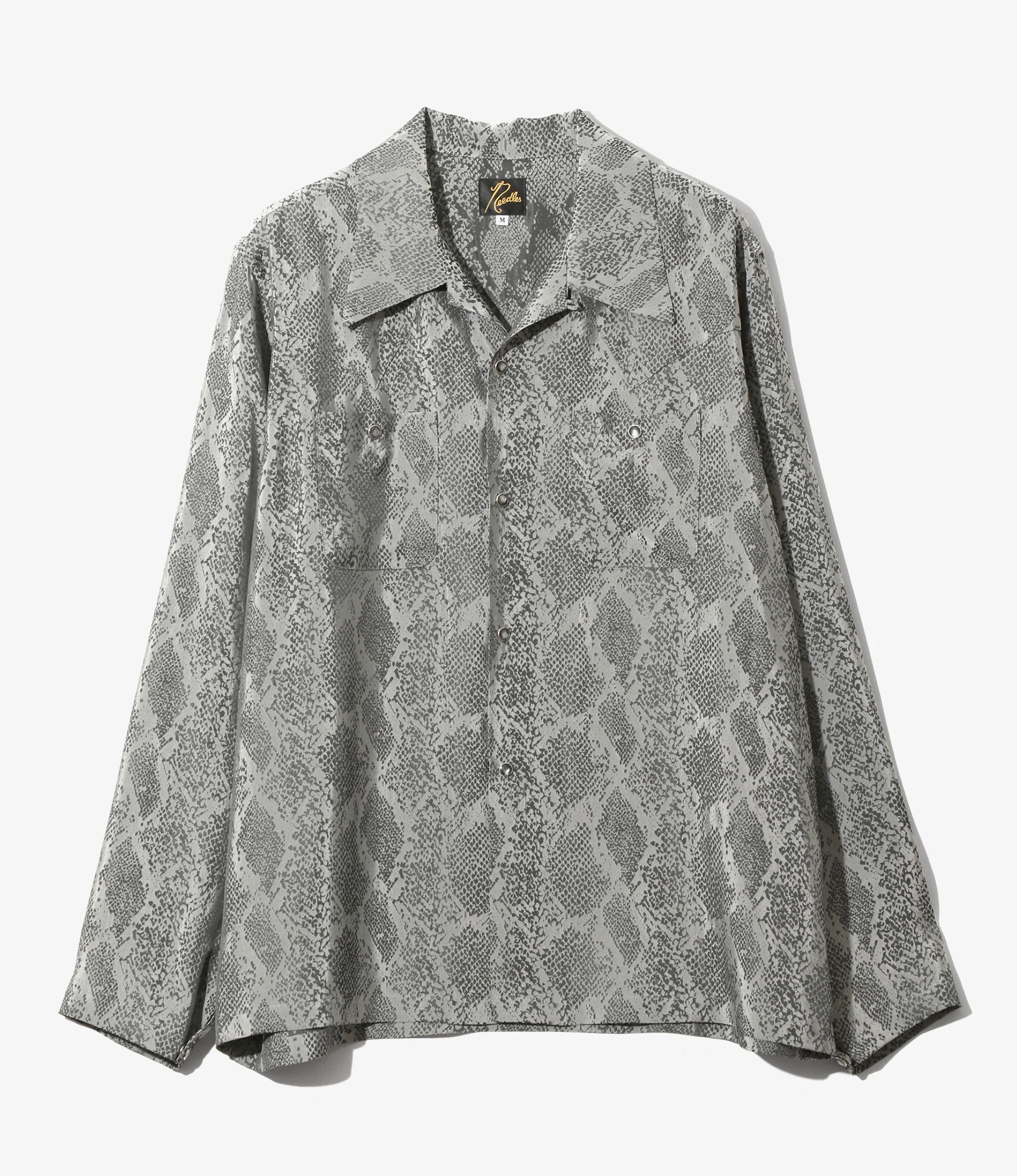 Cowboy One-Up Shirt - Grey - Python Jacquard