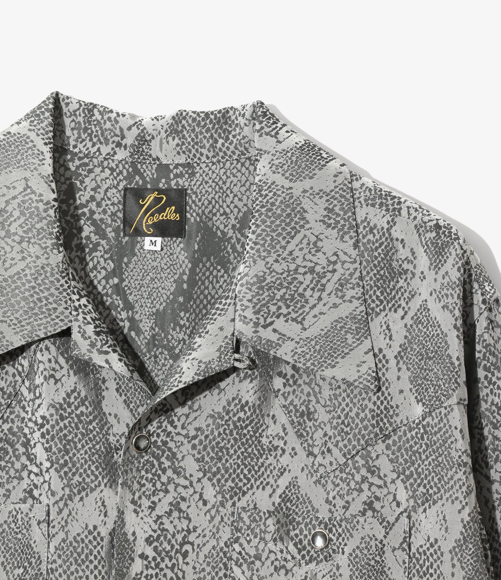 Cowboy One-Up Shirt - Grey - Python Jacquard - Image 2
