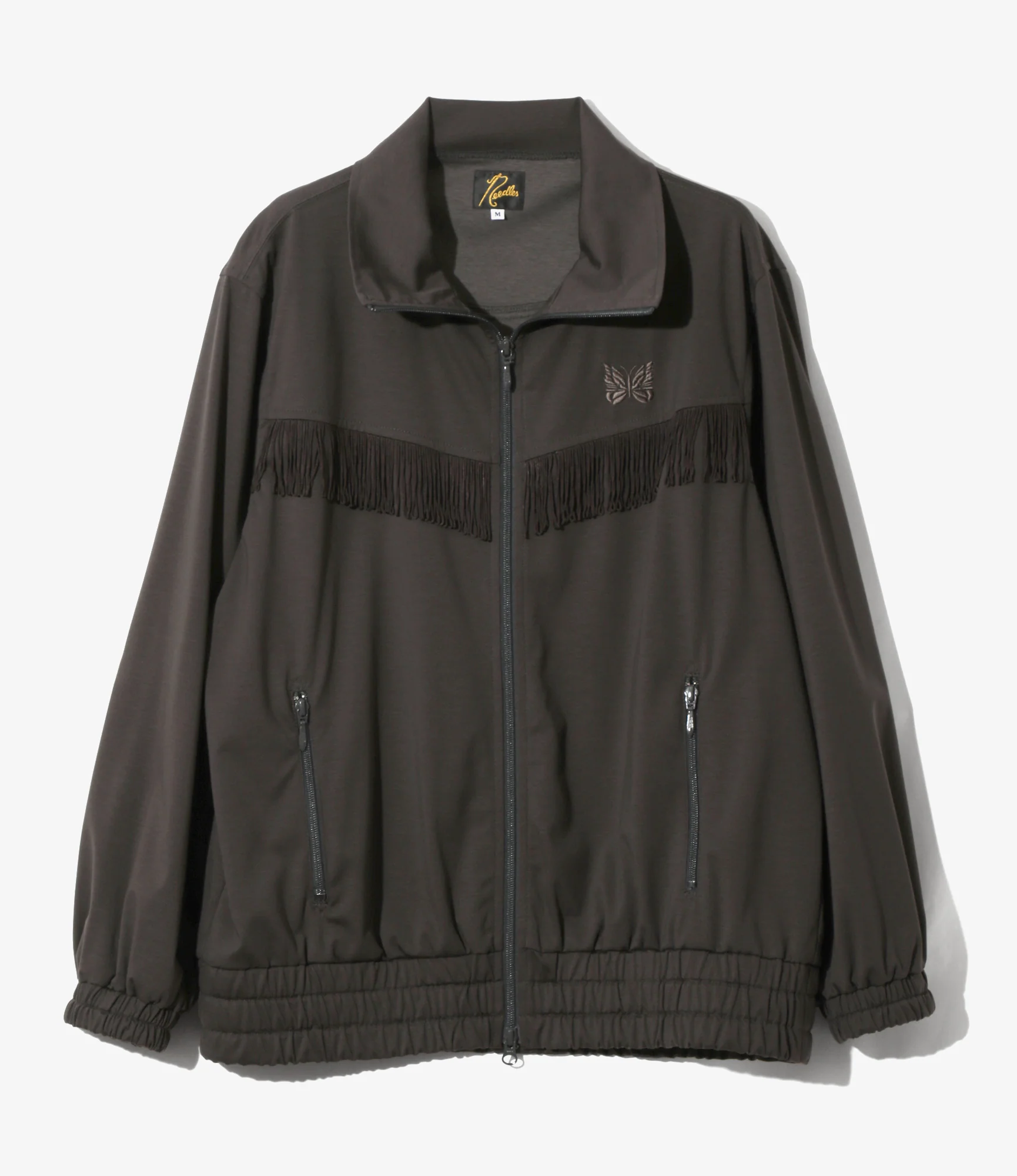 Fringe Track Jacket - Charcoal - High Count Jersey