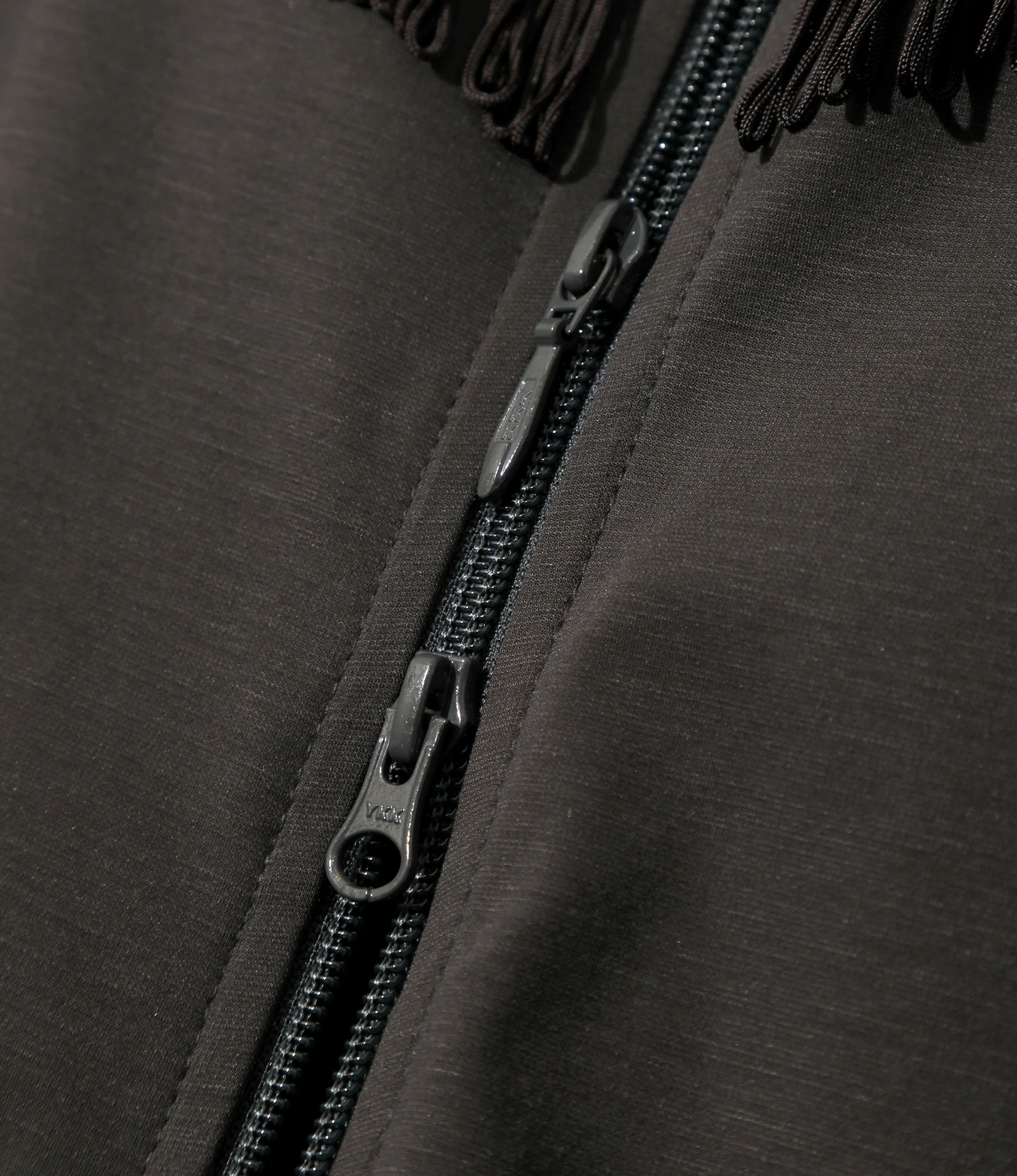 Fringe Track Jacket - Charcoal - High Count Jersey - Image 3