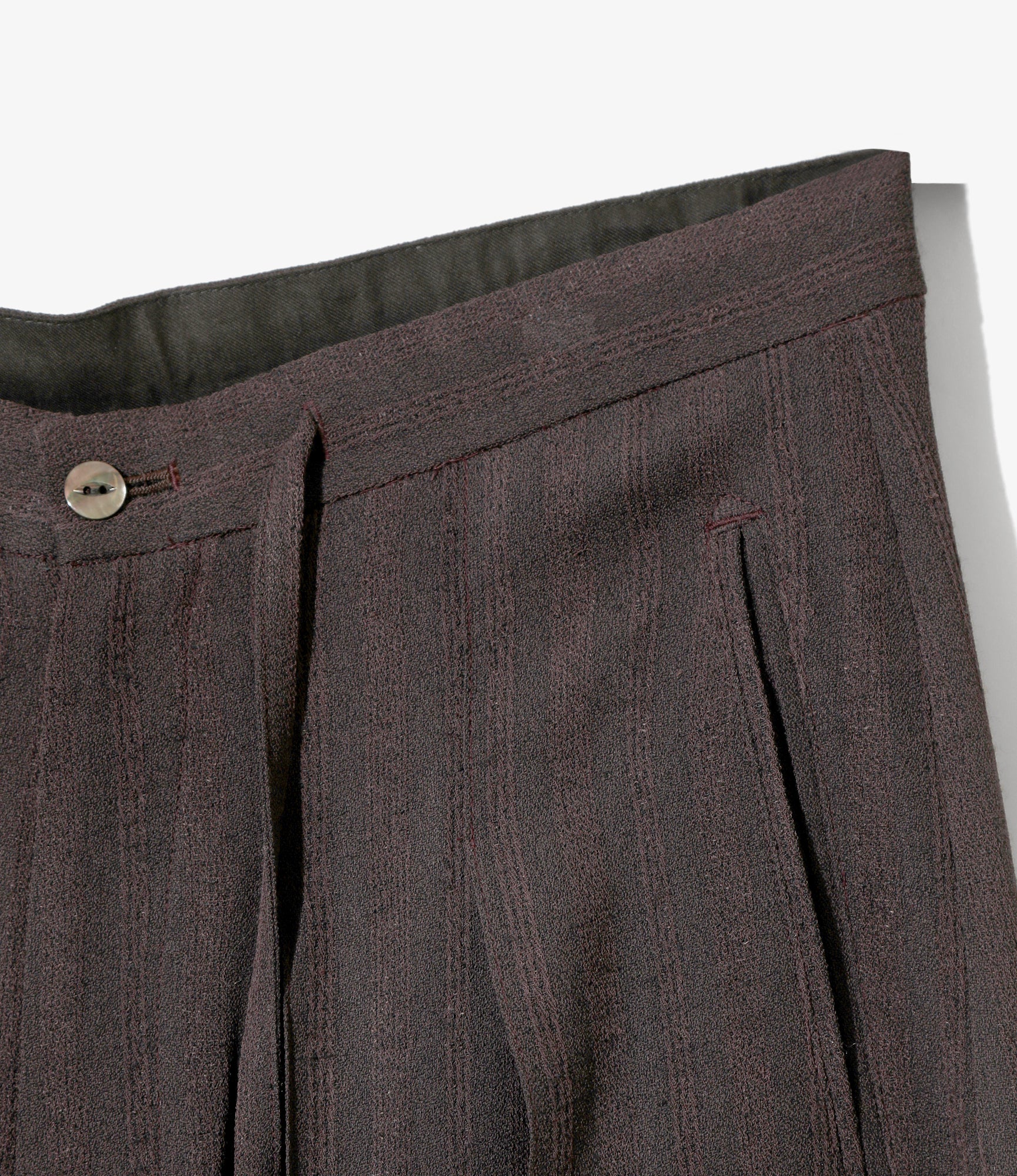 Hakama Pant - Burgundy - Alternate Stripe - Image 3