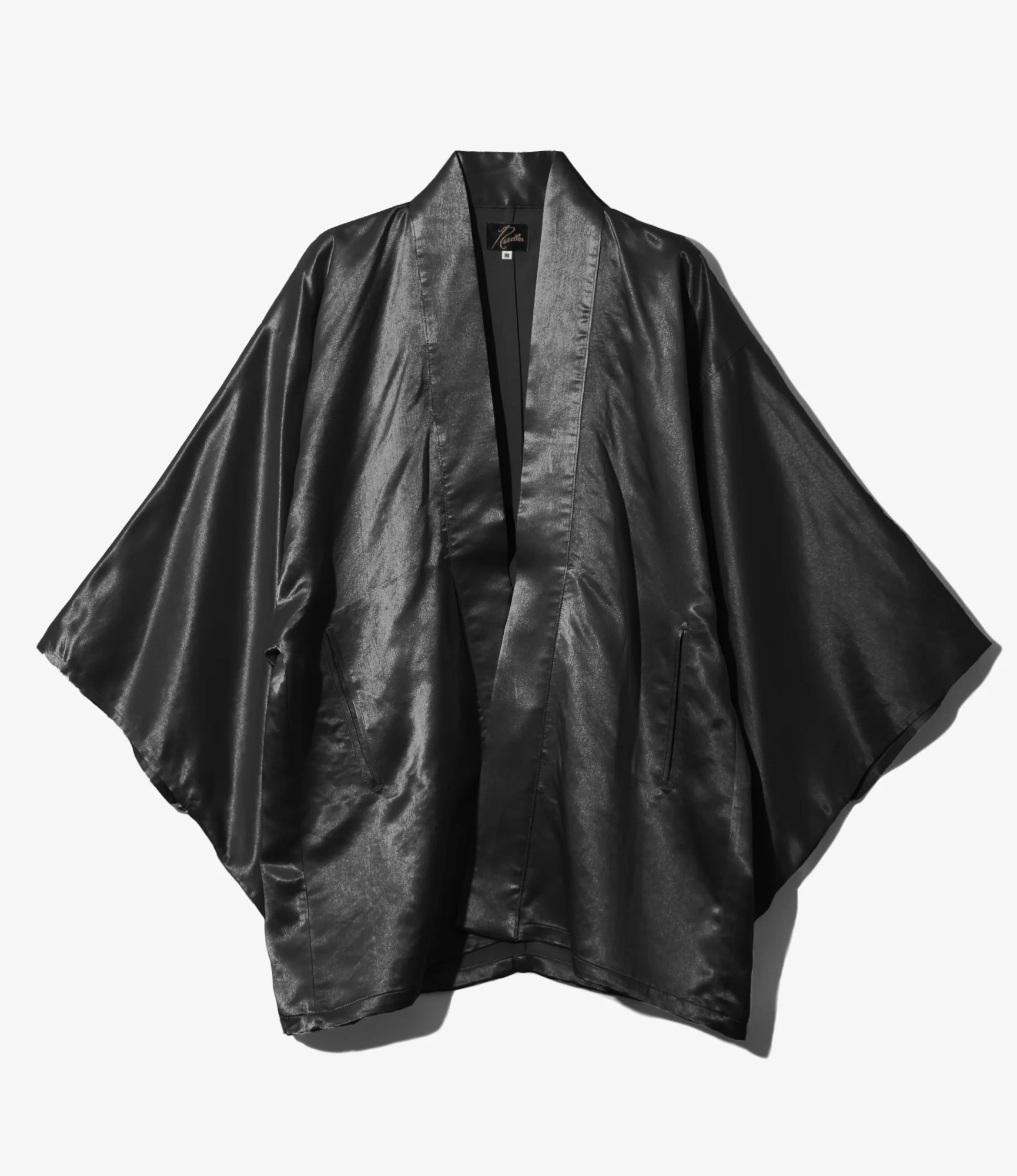 Haori Jacket - Black - Acetate Sateen