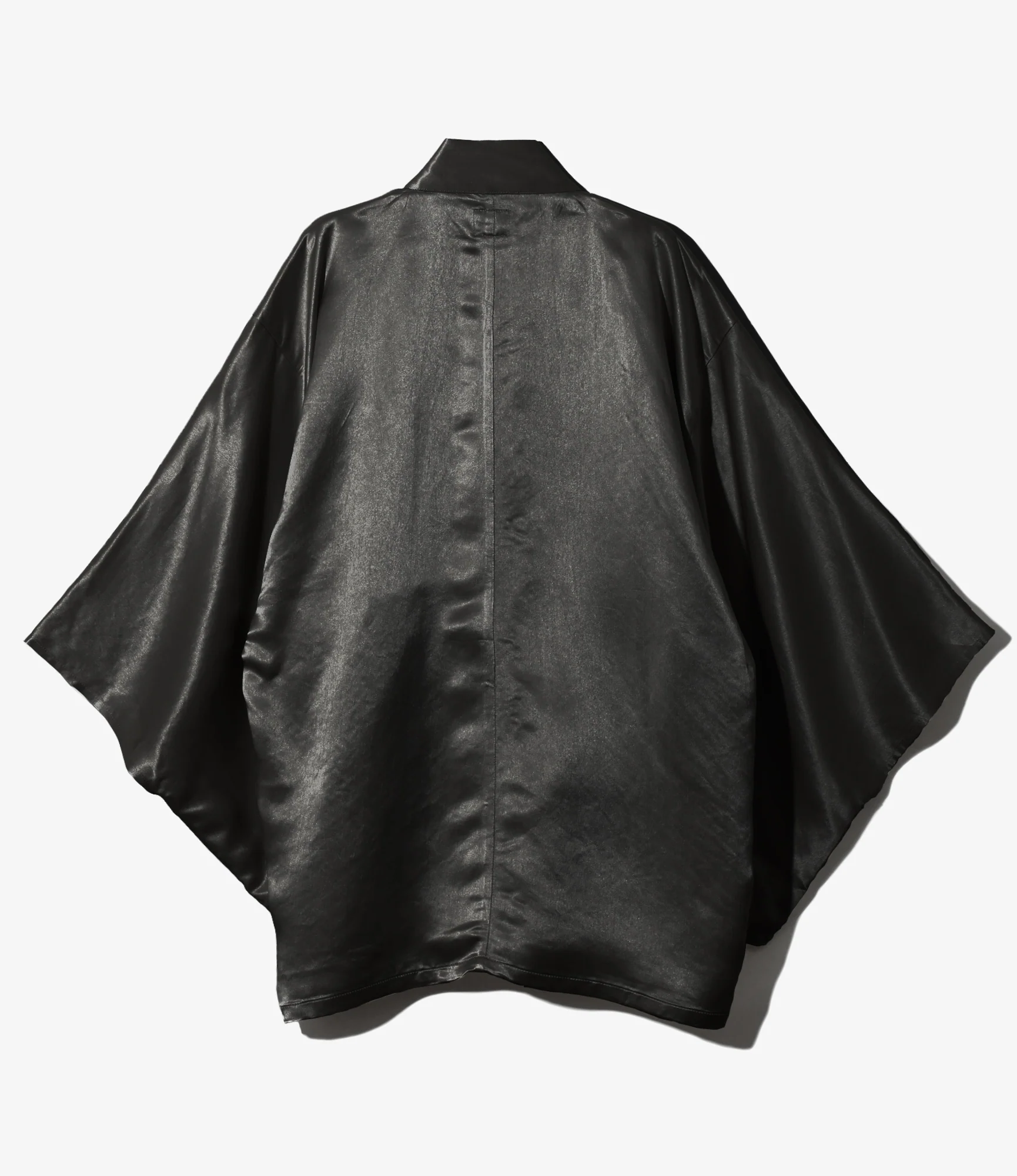 Haori Jacket - Black - Acetate Sateen - Image 2